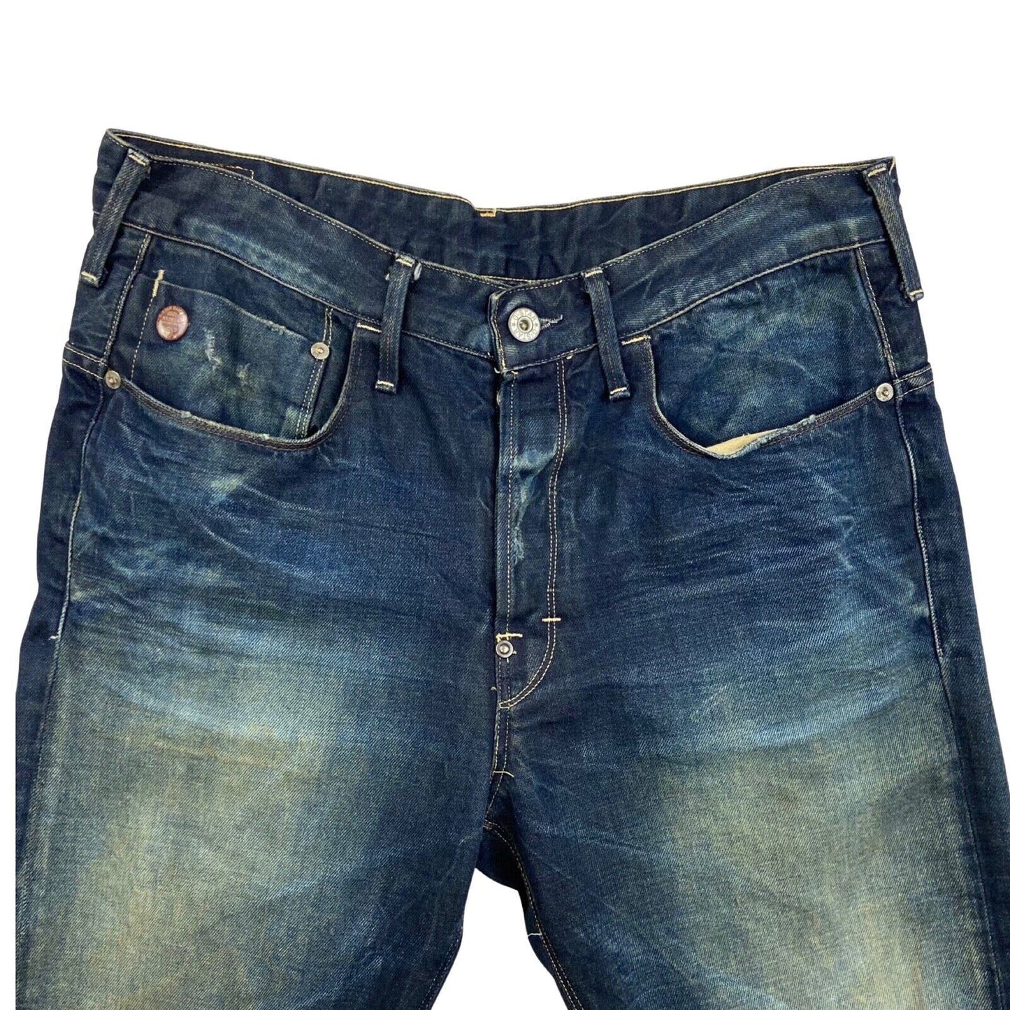 Vintage 90s 00s Dark Faded Denim Distressed G Star Jeans W34 L29 M