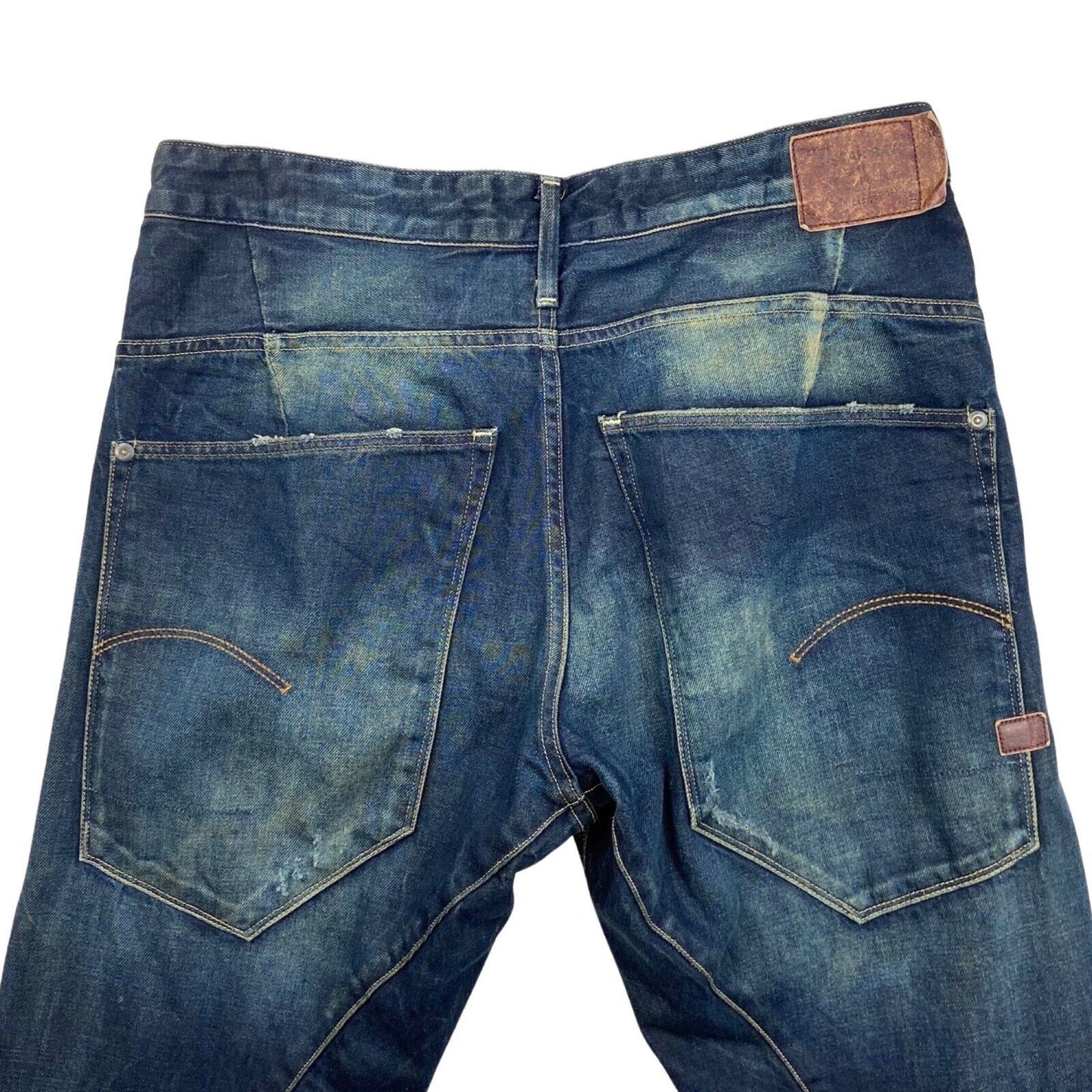 Vintage 90s 00s Dark Faded Denim Distressed G Star Jeans W34 L29 M
