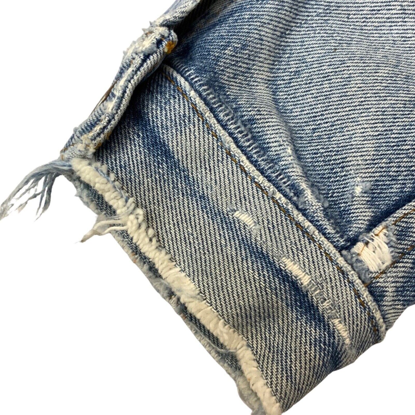 VTG 1970s LEVIS ORANGE TAB 70577 TYPE 3 TRUCKER DENIM JACKET MOD SKINS 36” S