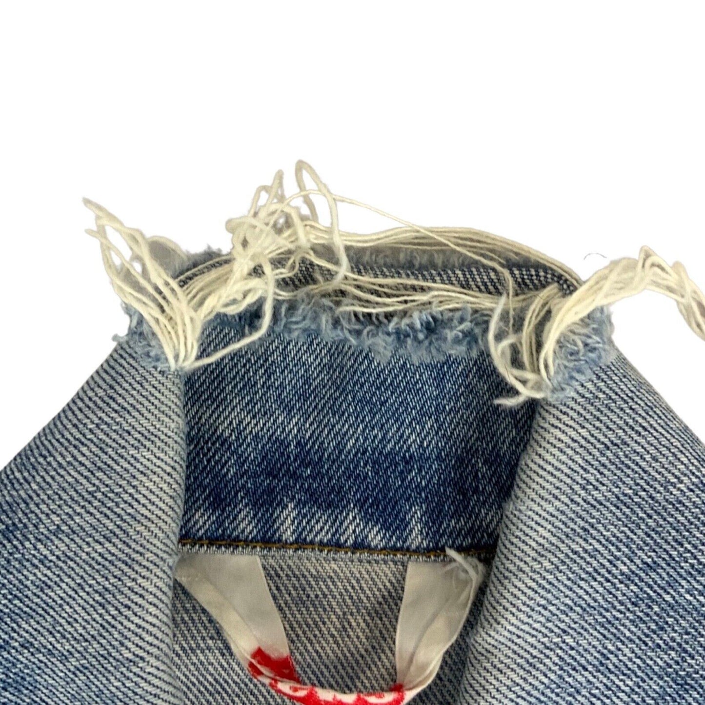 VTG 1970s LEVIS ORANGE TAB 70577 TYPE 3 TRUCKER DENIM JACKET MOD SKINS 36” S