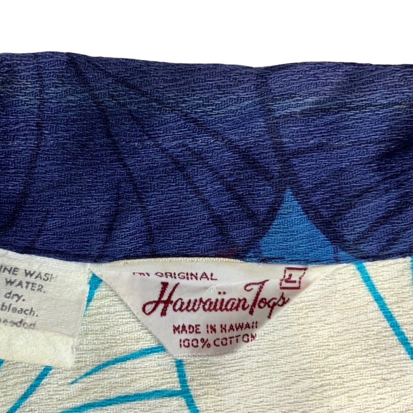 RARE VTG 70s HAWAIIAN TOGS BARK CLOTH HAWAIIAN ALOHA SHIRT TIKI ROCKABILLY 40”