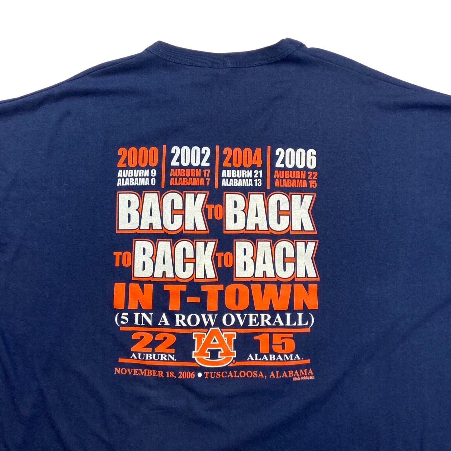 Russell Athletic University Of Auburn Iron Bowl Tusca Loser Graphic T Shirt 3XL