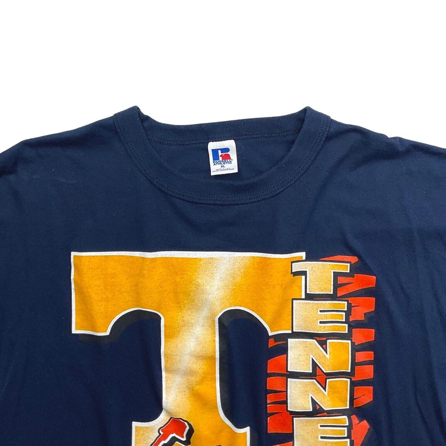Vintage 90s 00s Blue Tennessee Volunteers Football Go Vols Tshirt L XL