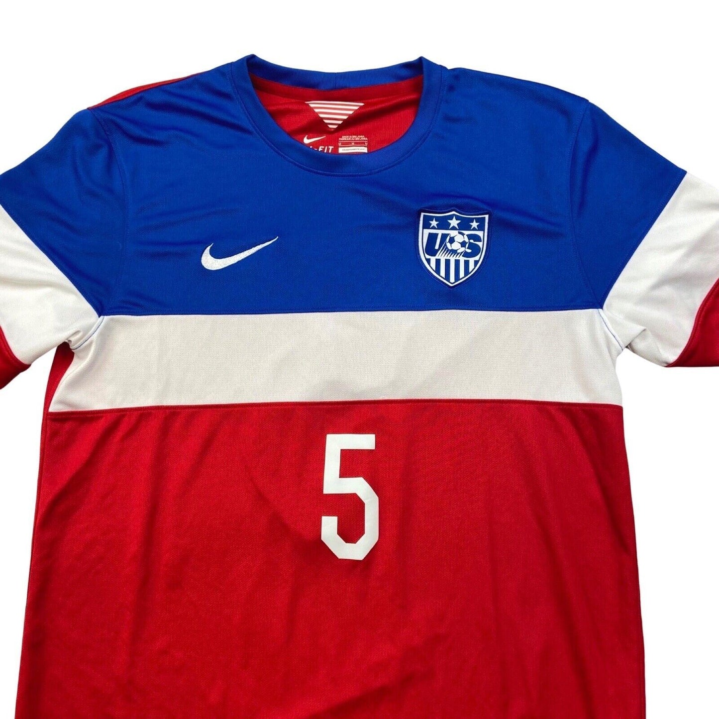 2014 Red White Blue U.S.A Dri-Fit Football T-Shirt 'BESLER 5' M