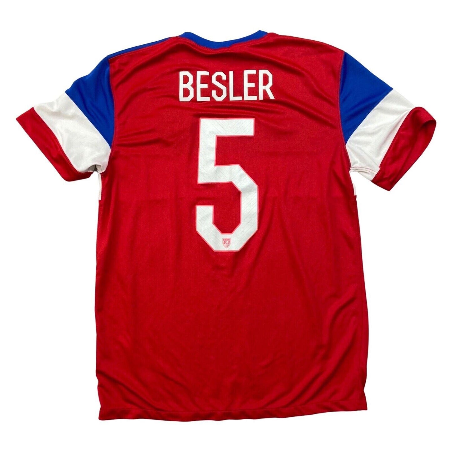 2014 Red White Blue U.S.A Dri-Fit Football T-Shirt 'BESLER 5' M