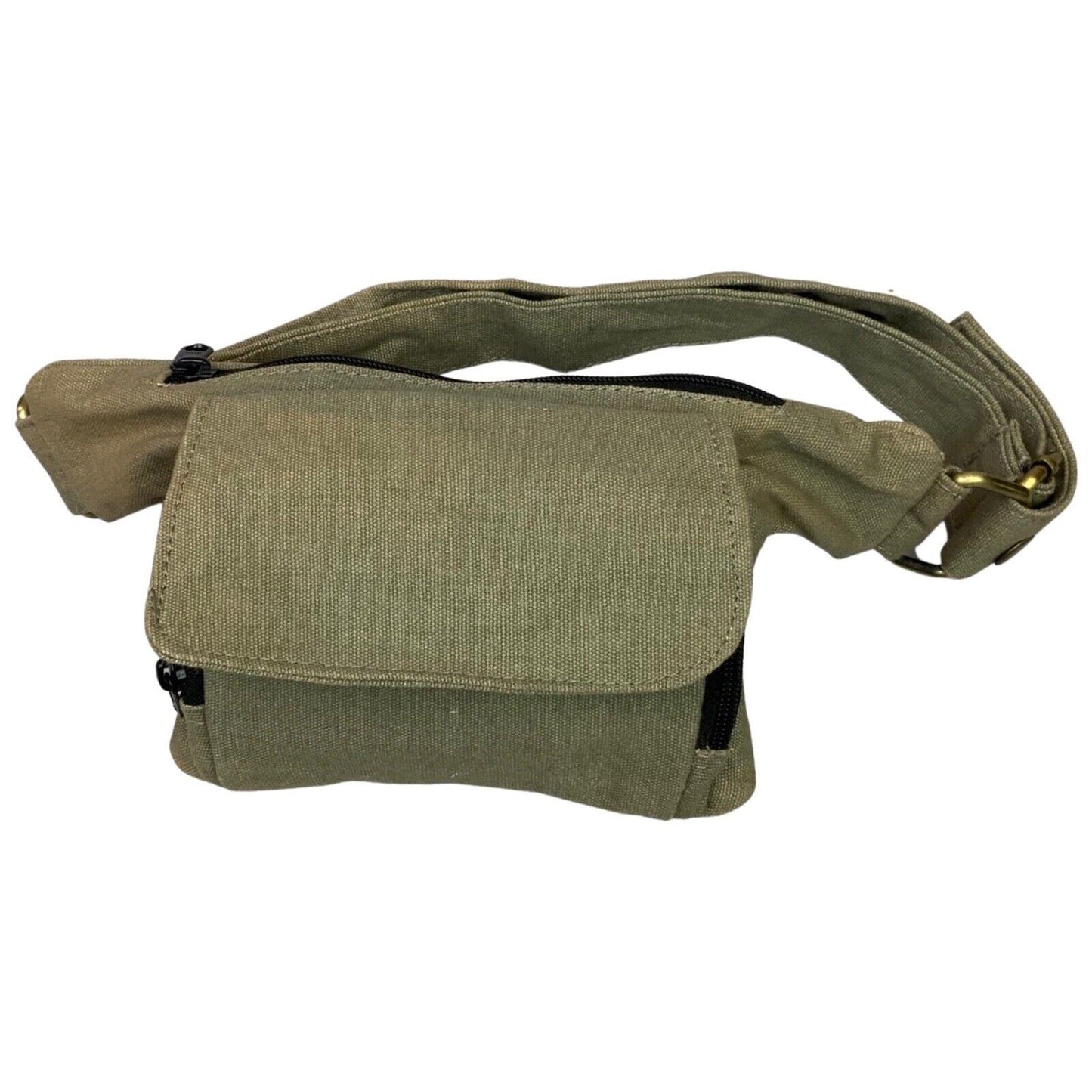Vintage 90s 00s Beige Cotton Canvas Utility Bag