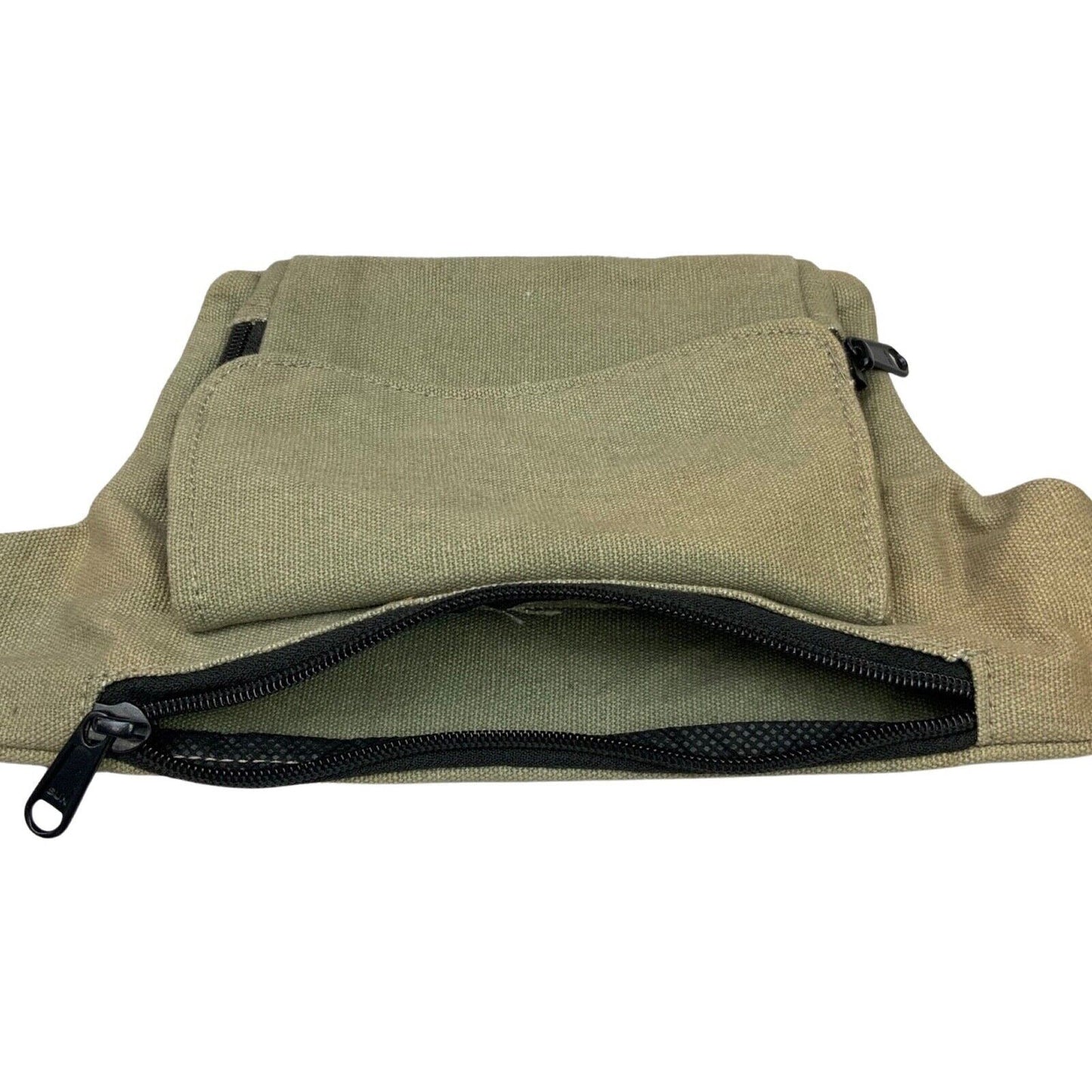 Vintage 90s 00s Beige Cotton Canvas Utility Bag