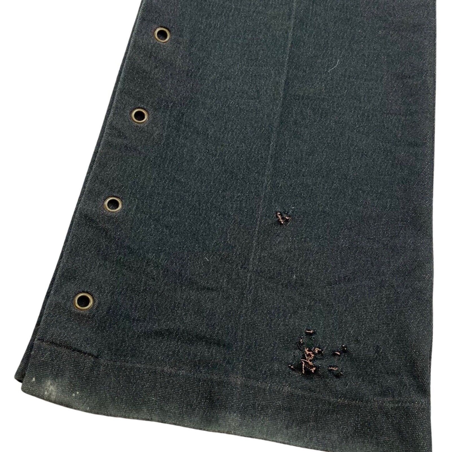Vintage Y2K Dark Grey Hennes Flared Eyelet Split Hem Mid Rise Trousers 8 10 S