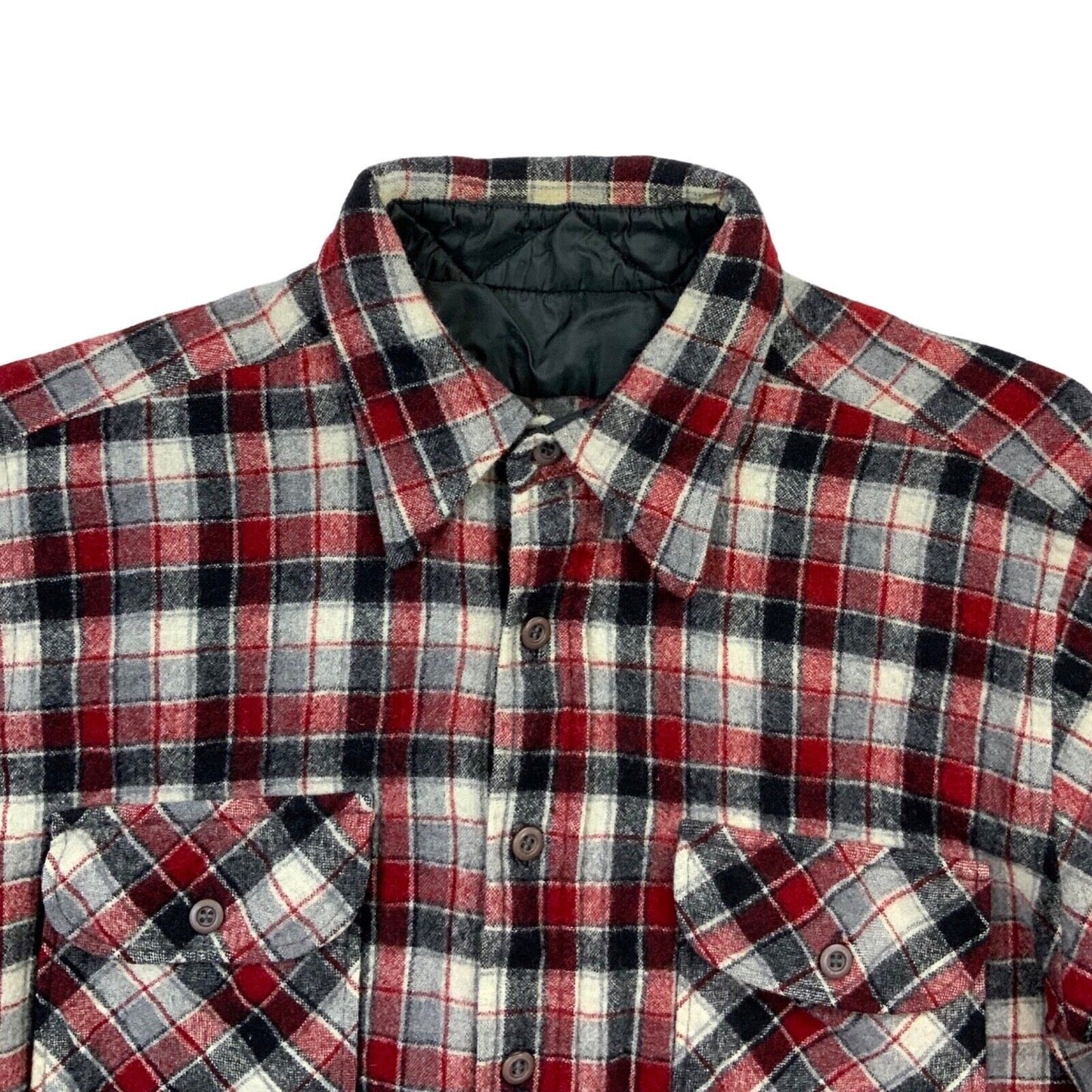 VTG USA PENDLETON COUNTRY TRADITIONALS WOOL SHIRT CHECK PLAID S 41” (38)