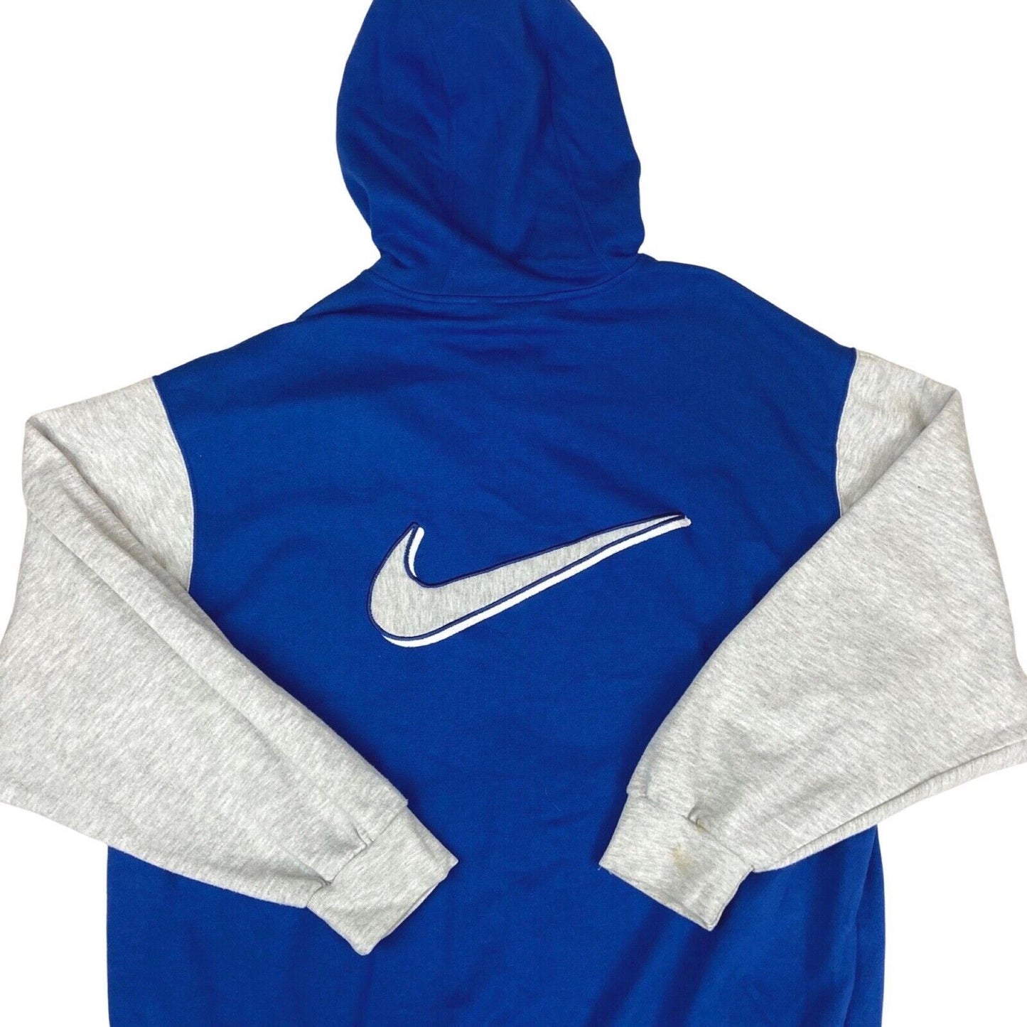 Vintage Nineties Blue & Grey Nike Zip-Up Hoodie Extra Large