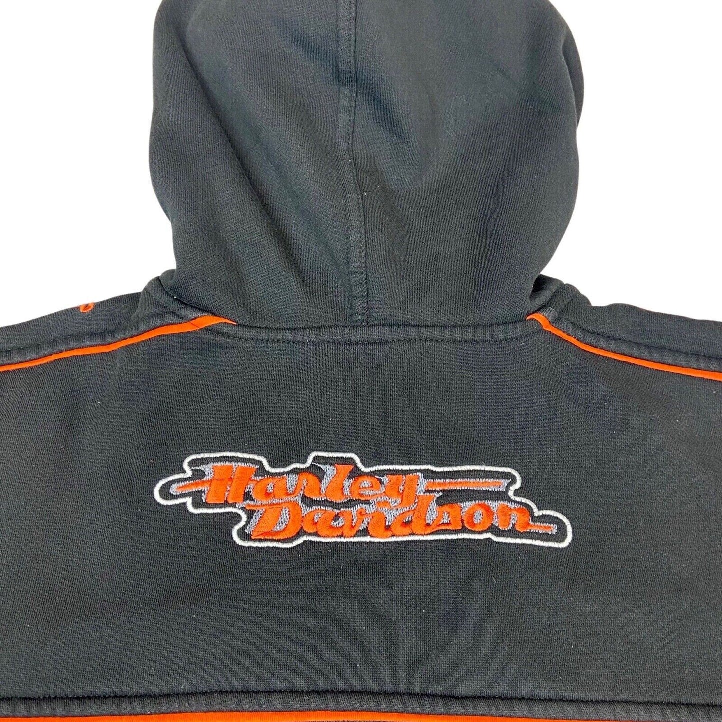 2000s Harley Davidson Racing All Embroidered Zip-Up Hooded Jacket XL