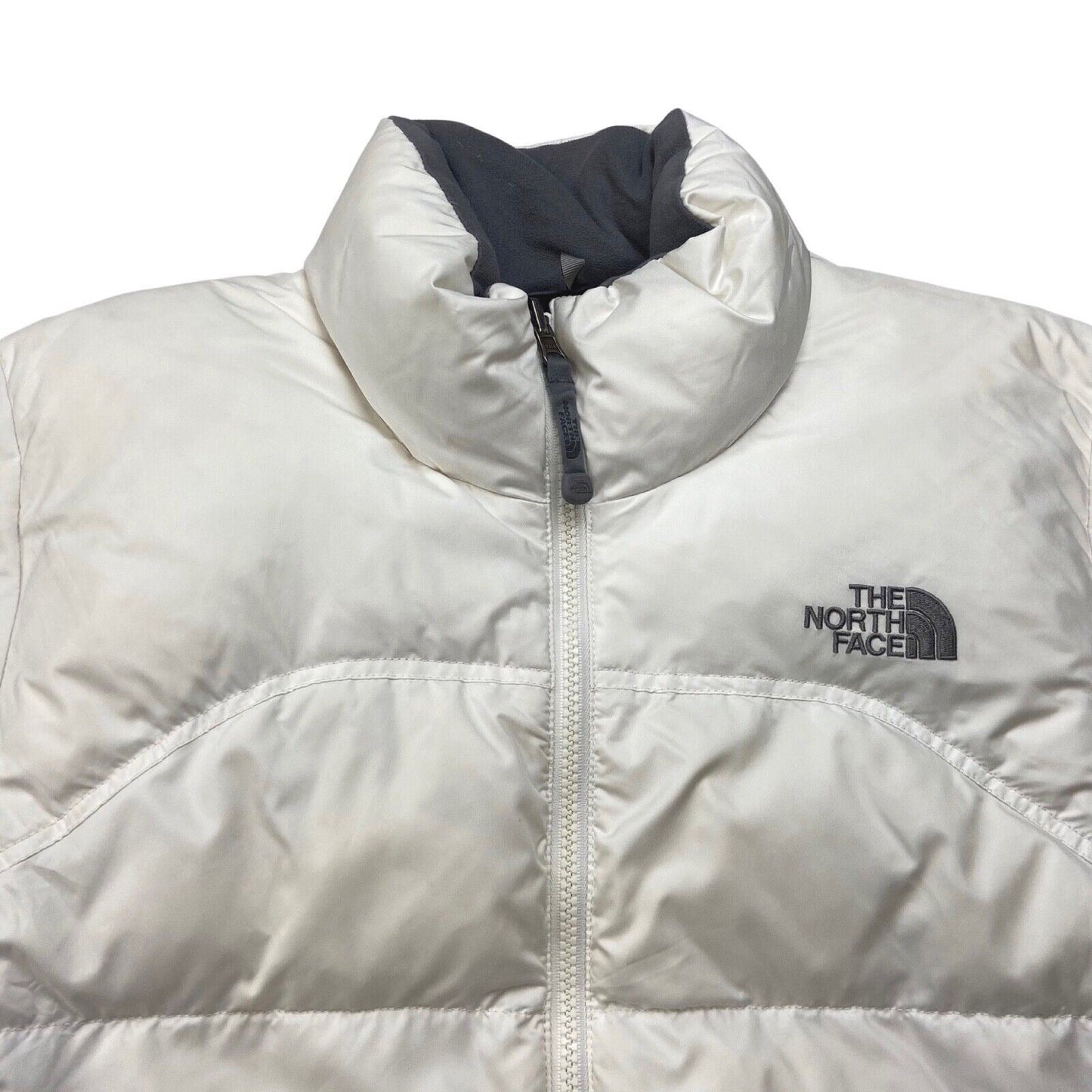 2000s White North Face 700 Womens Puffer Jacket Medium