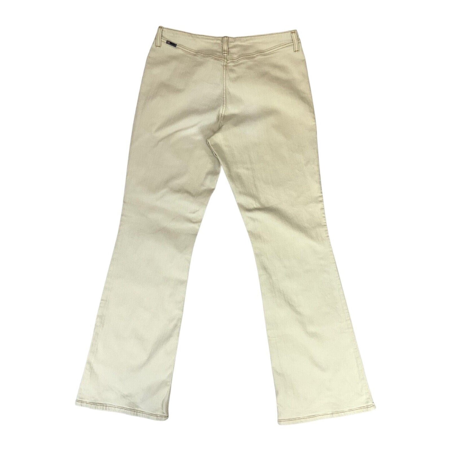 Vintage 90s 00s Cream 4Wards Flared Mid Rise Jeans W32L32 M 12 14