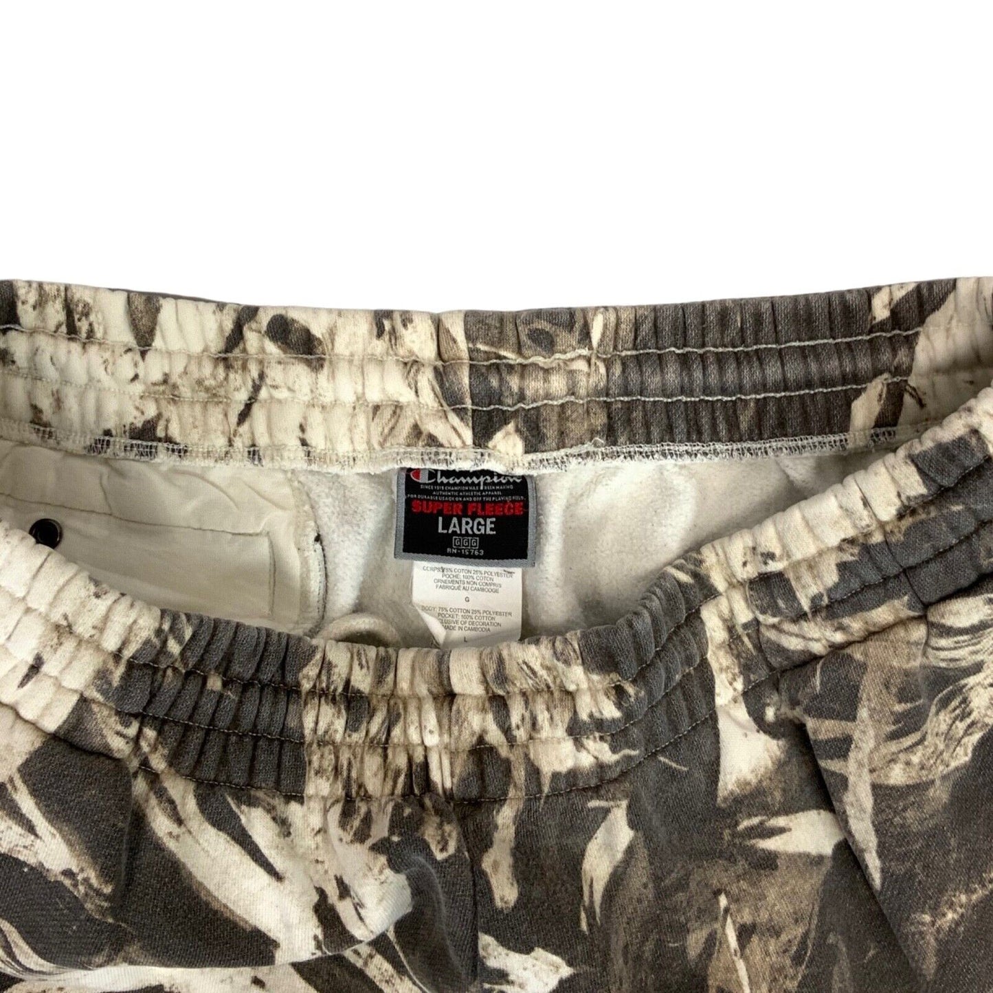 Vintage 00s Y2K Brown Cream Champion Embroidered Patterned Joggers M