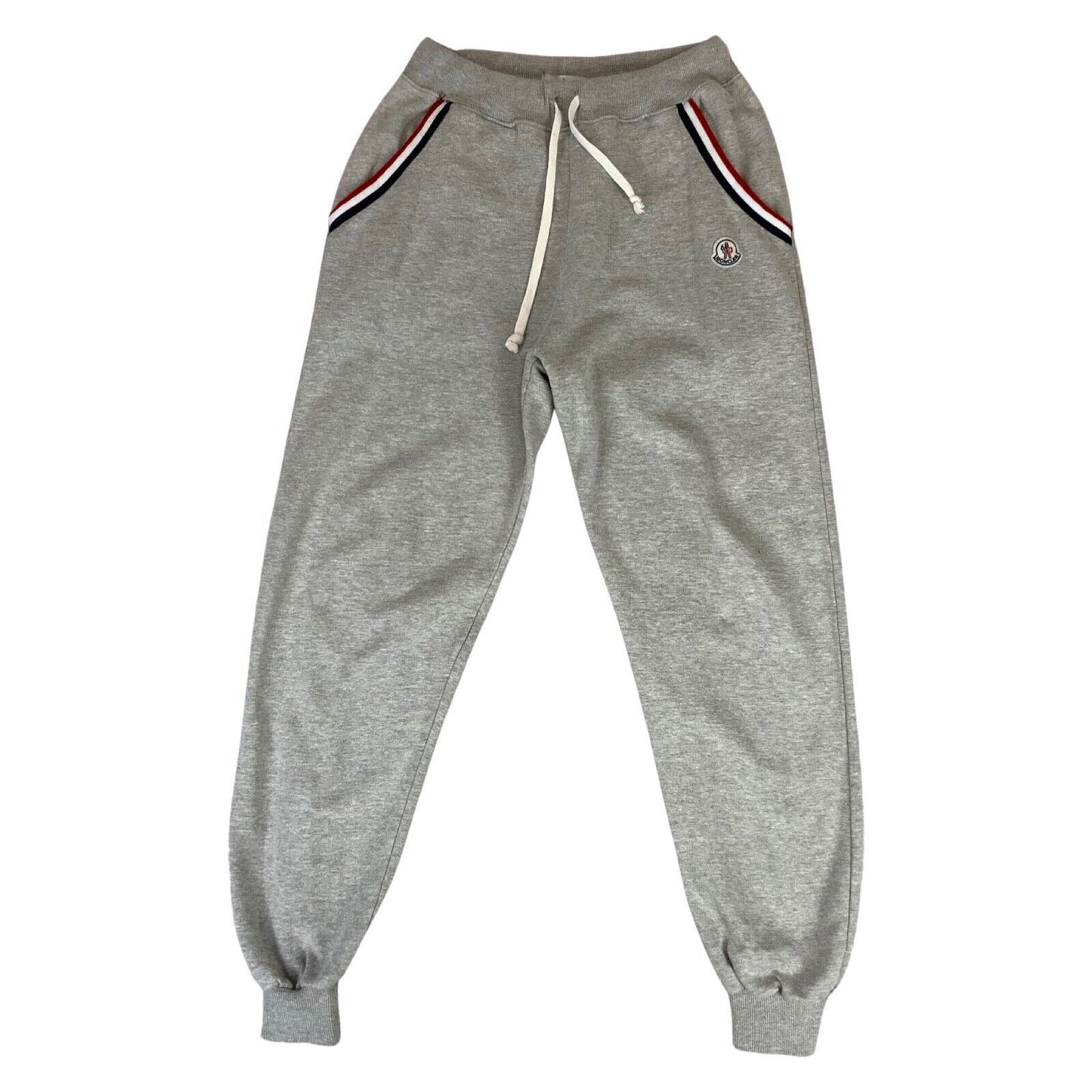 Vintage 00s Y2K Grey Moncler Sweat Pants Joggers Embroidered Logo M