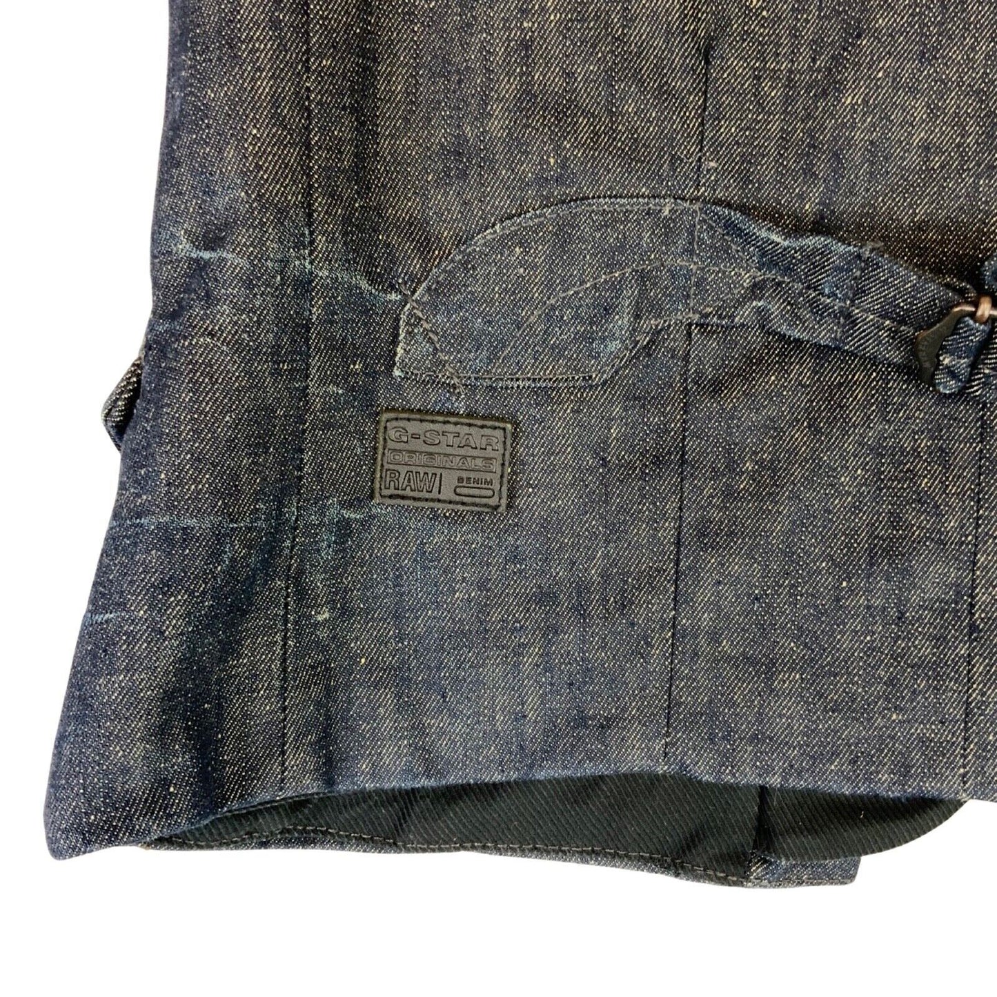 Vintage Y2K Dark Blue G-Star Denim Gilet Waistcoat M