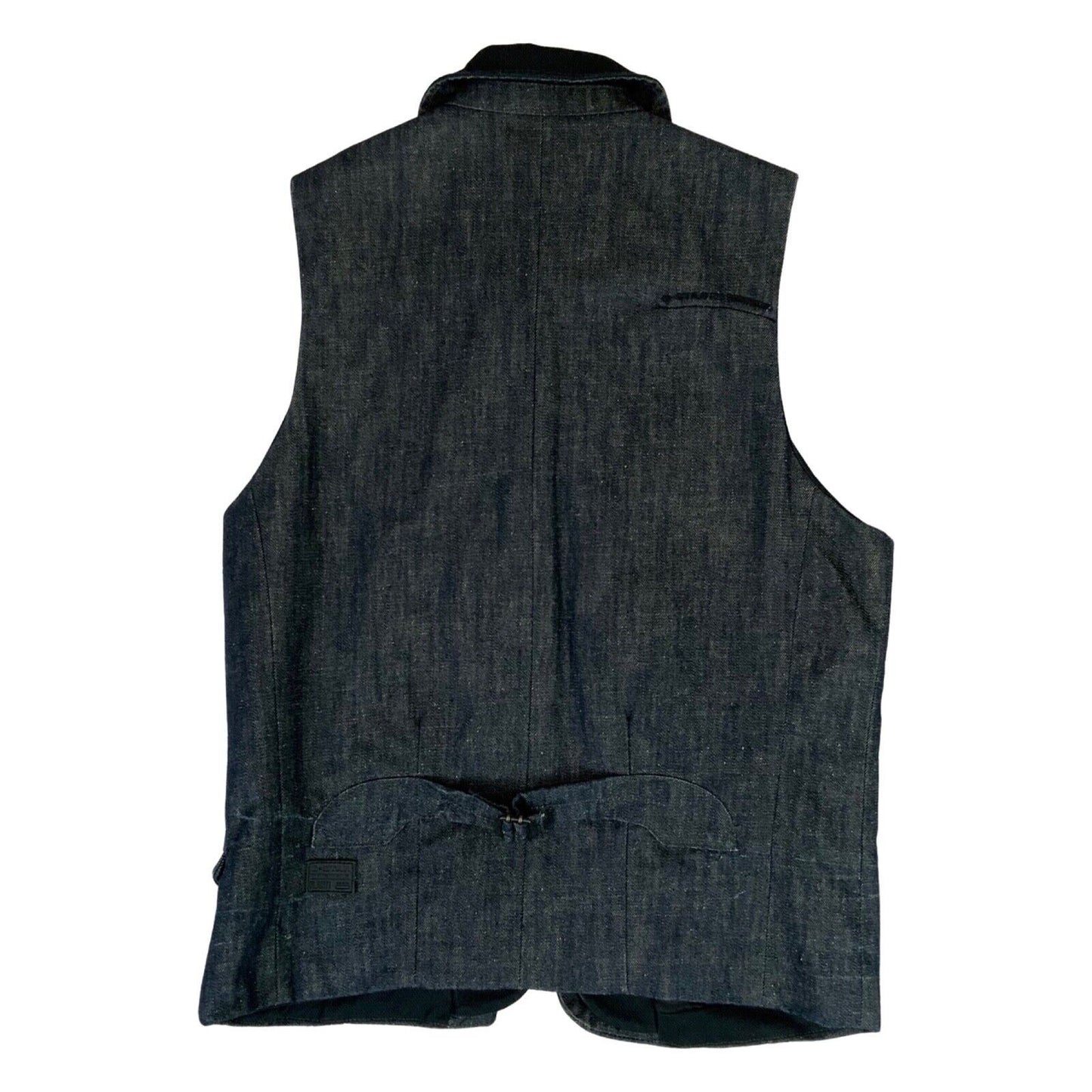 Vintage Y2K Dark Blue G-Star Denim Gilet Waistcoat M