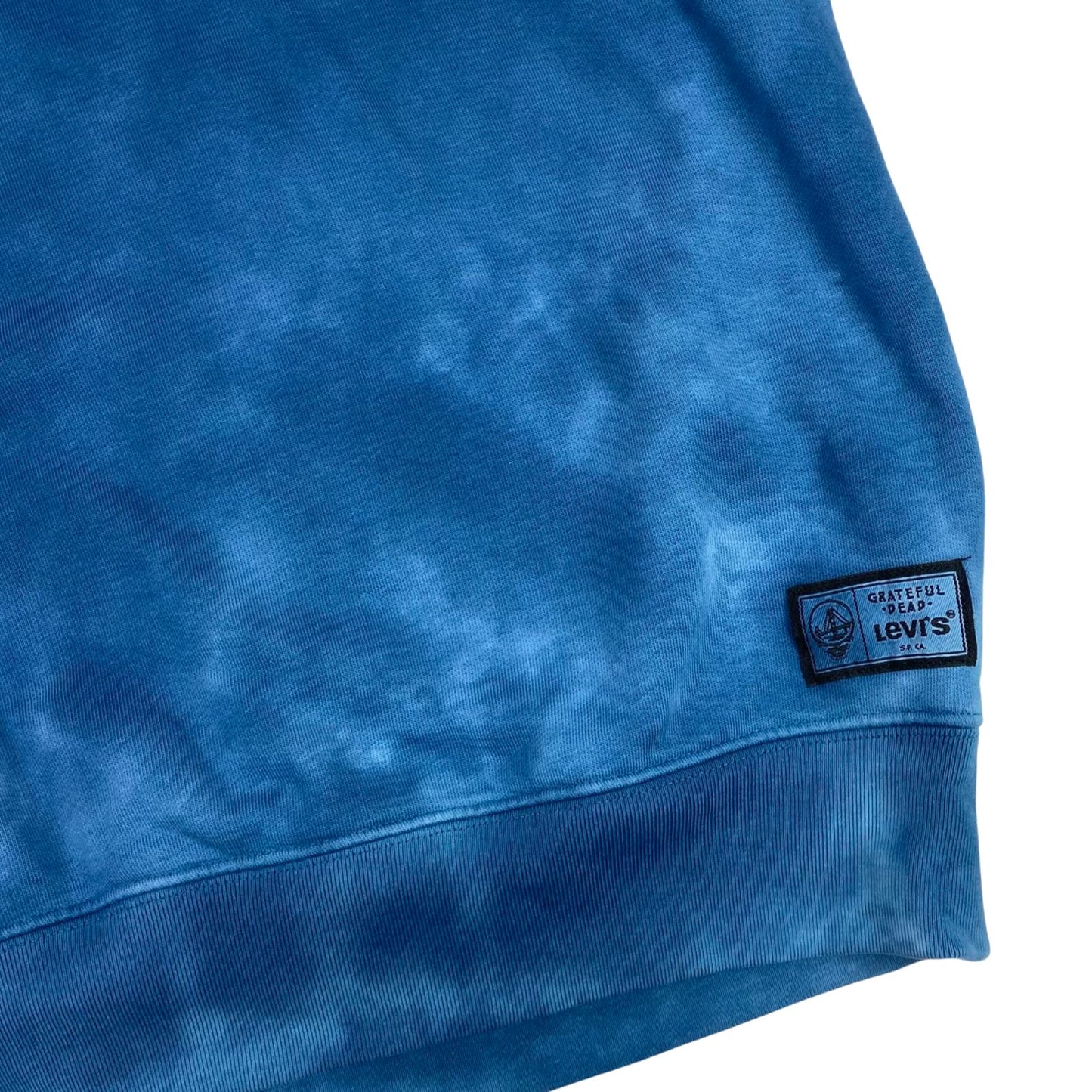 2021 Levi's X Grateful Dead Collaboration Blue Tie-Dye Graphic Sweatshirt M/L