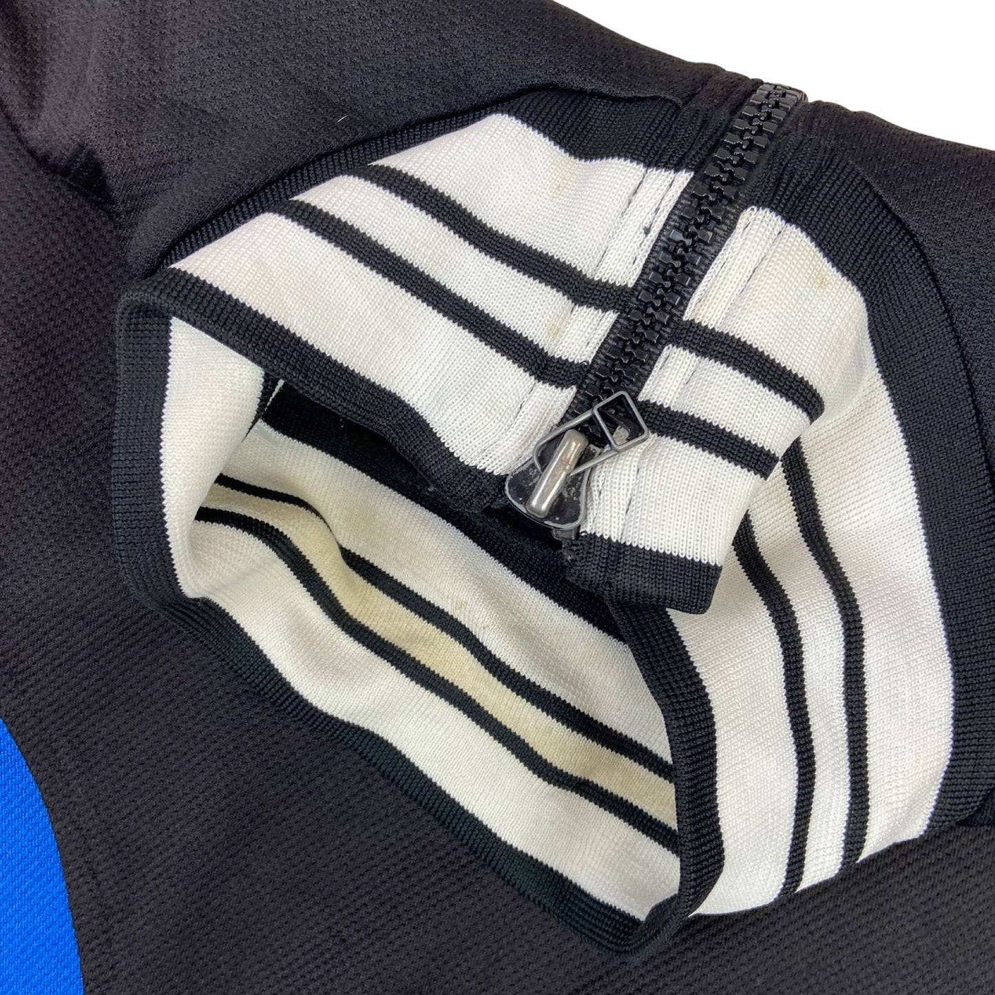 Vintage Nineties Black, Blue & White Nike Premier Zip-Up Track Jacket Medium
