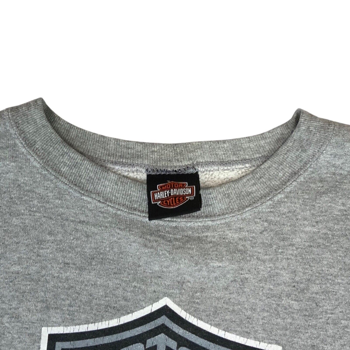 VTG 2007 GENUINE HARLEY DAVIDSON SWEATSHIRT ITALY ITALIAN DEALERSHIP XL 50” (46)