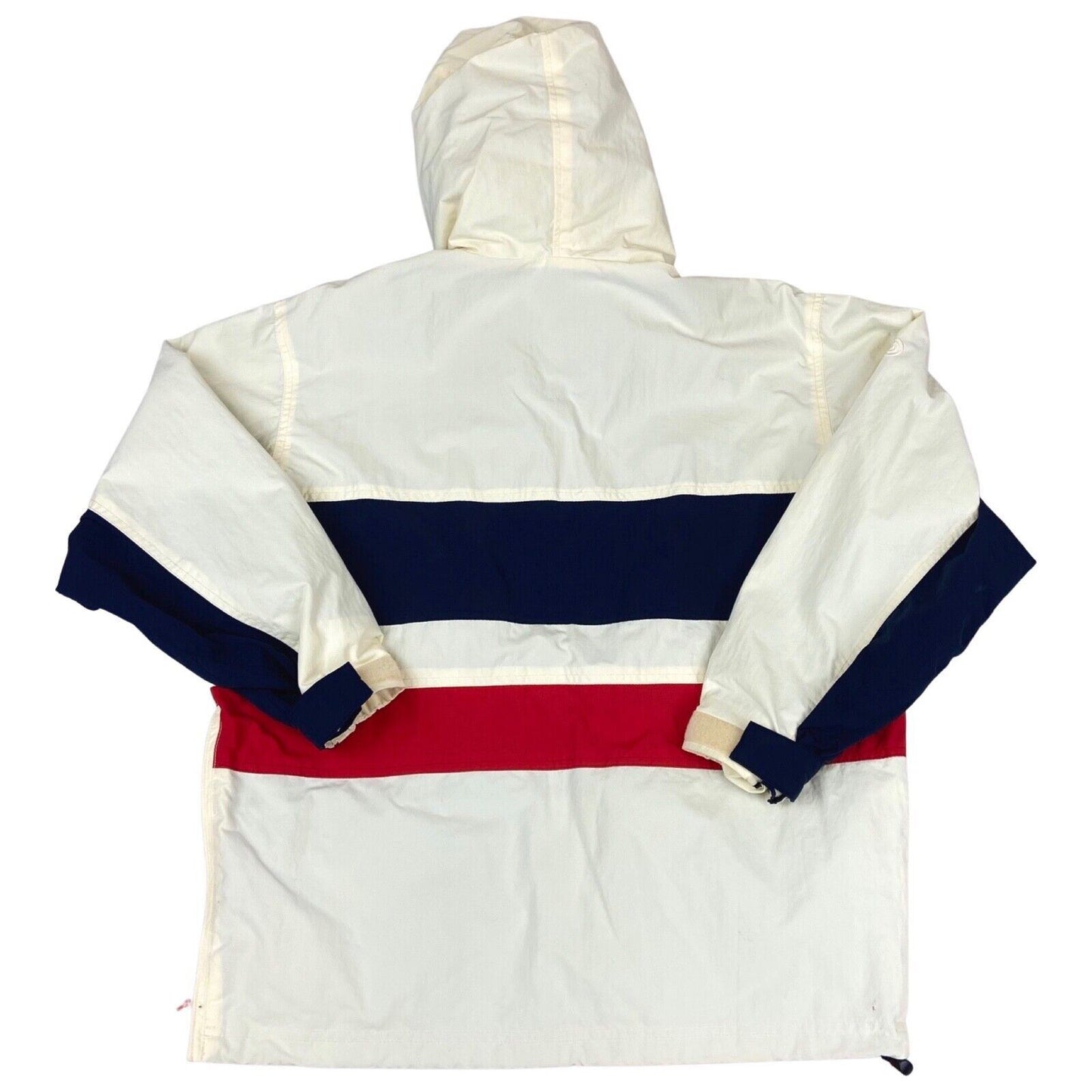 2000s 2010s Cream Navy Red Marvel Comics Anorak Utility Jacket Comic Con XL