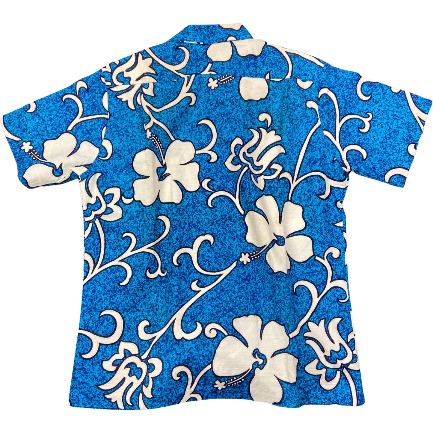 VTG 70s HOLO-HOLO BARK CLOTH HAWAIIAN ALOHA SHIRT ROCKABILLY HOT 44” (40) M
