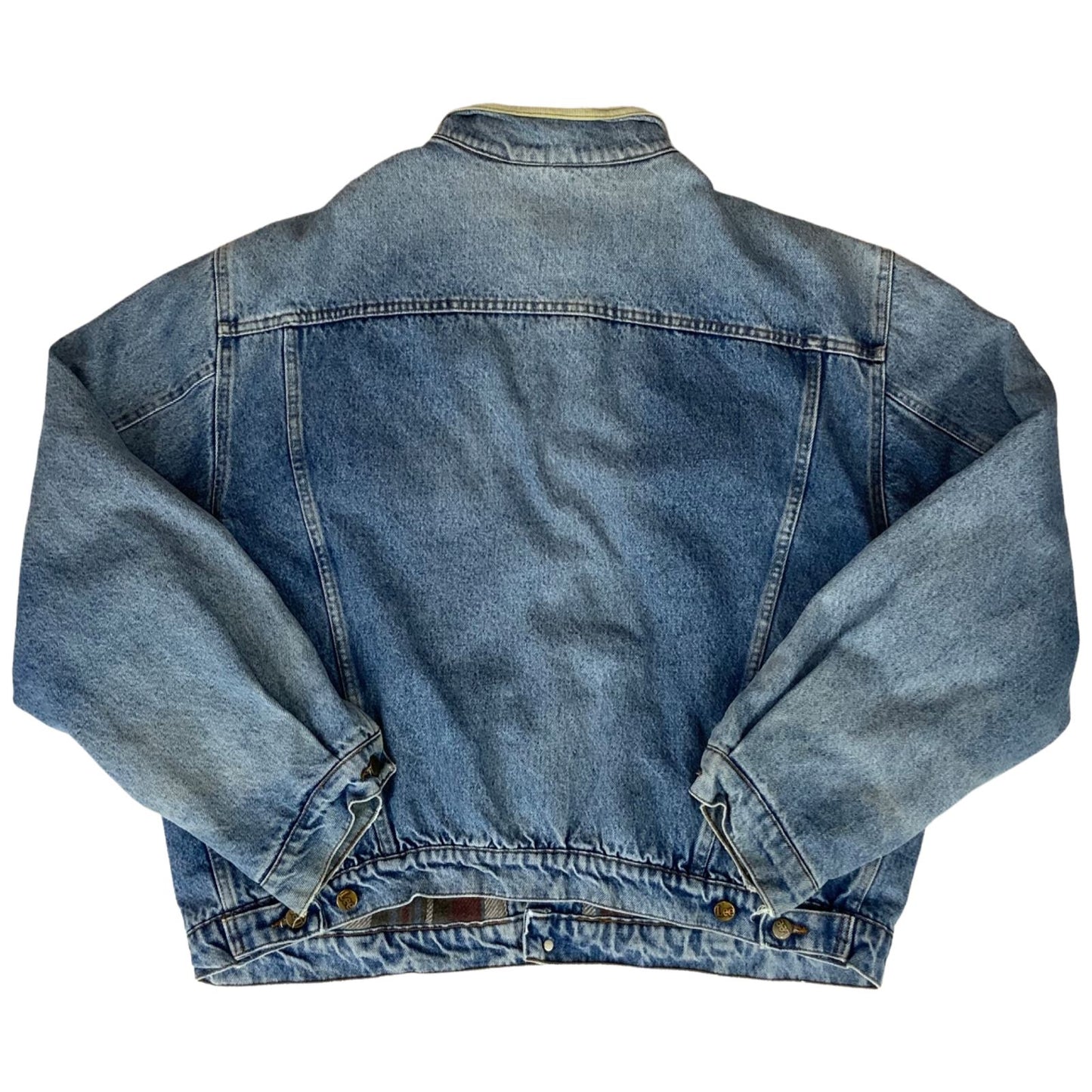 VTG LEE STORM RIDER BLANKET LINED DENIM JACKET ROCKABILLY 52” (48) XL