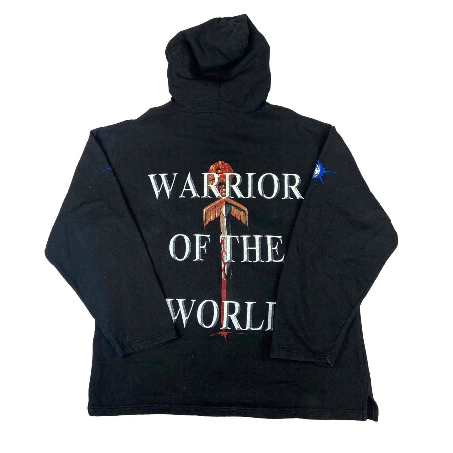 Vintage 2003 Black Manowar Graphic Printed Heavy Metal Rock Band Merch XL