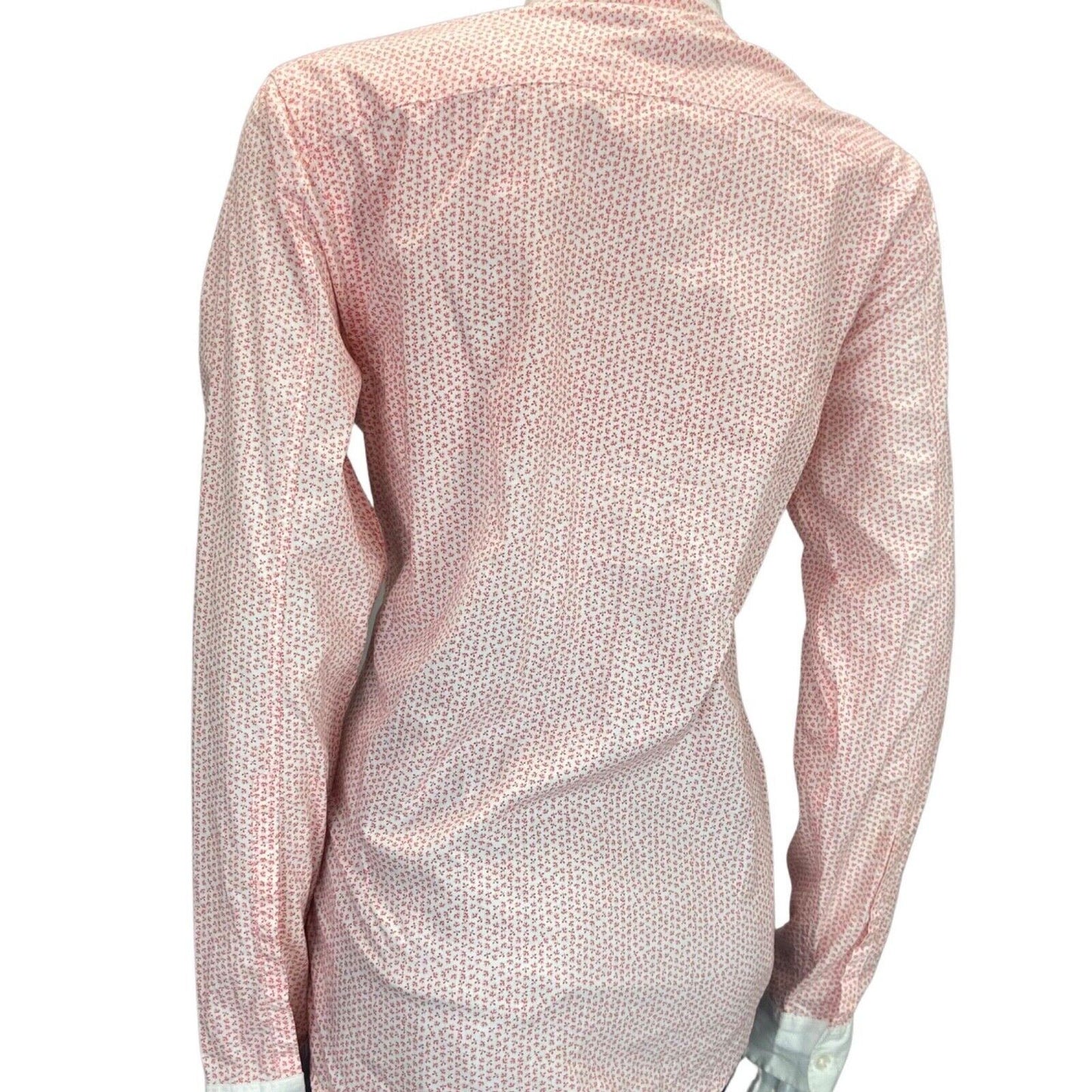 Vintage 90s 00s White Red Geometric Print Button Down Gaudì Shirt M