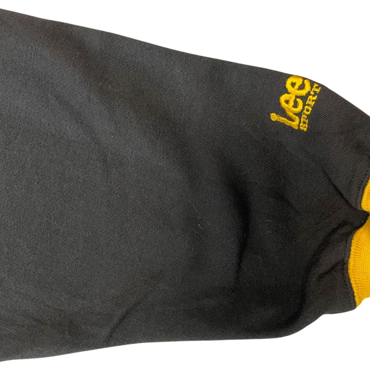 Vintage 90s 00s Black Yellow Lee Sport Steelers NFL Embroidered Sweater XXL