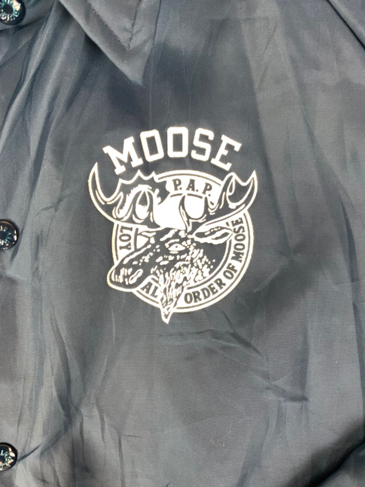 VTG 70s USA LOYAL ORDER OF MOOSE KING LOUIE WORKWEAR JACKET FRAT SHRINER 48” 2X