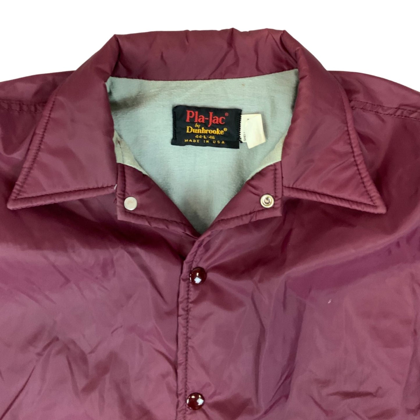 VTG 70s USA 973 ATHENS OHIO NYLON PLA-JAC WORKWEAR JACKET SURFER 46” XL
