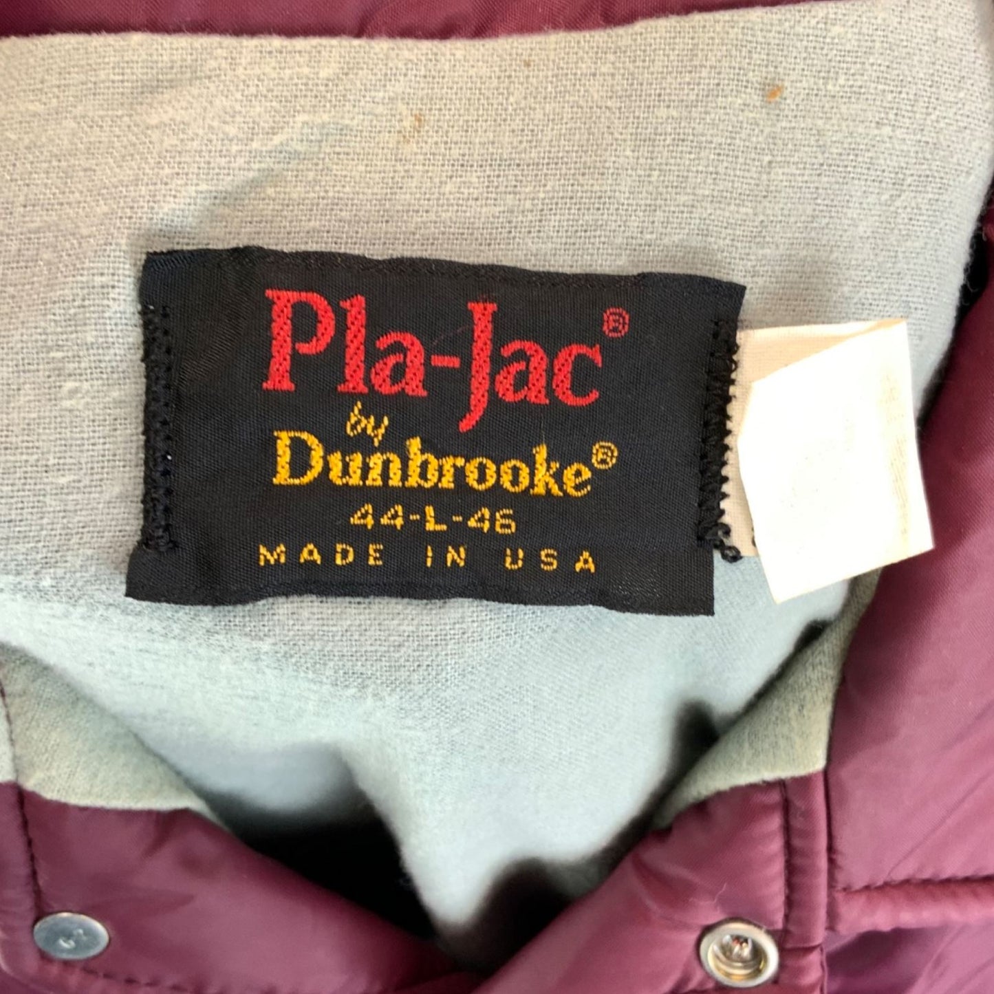 VTG 70s USA 973 ATHENS OHIO NYLON PLA-JAC WORKWEAR JACKET SURFER 46” XL
