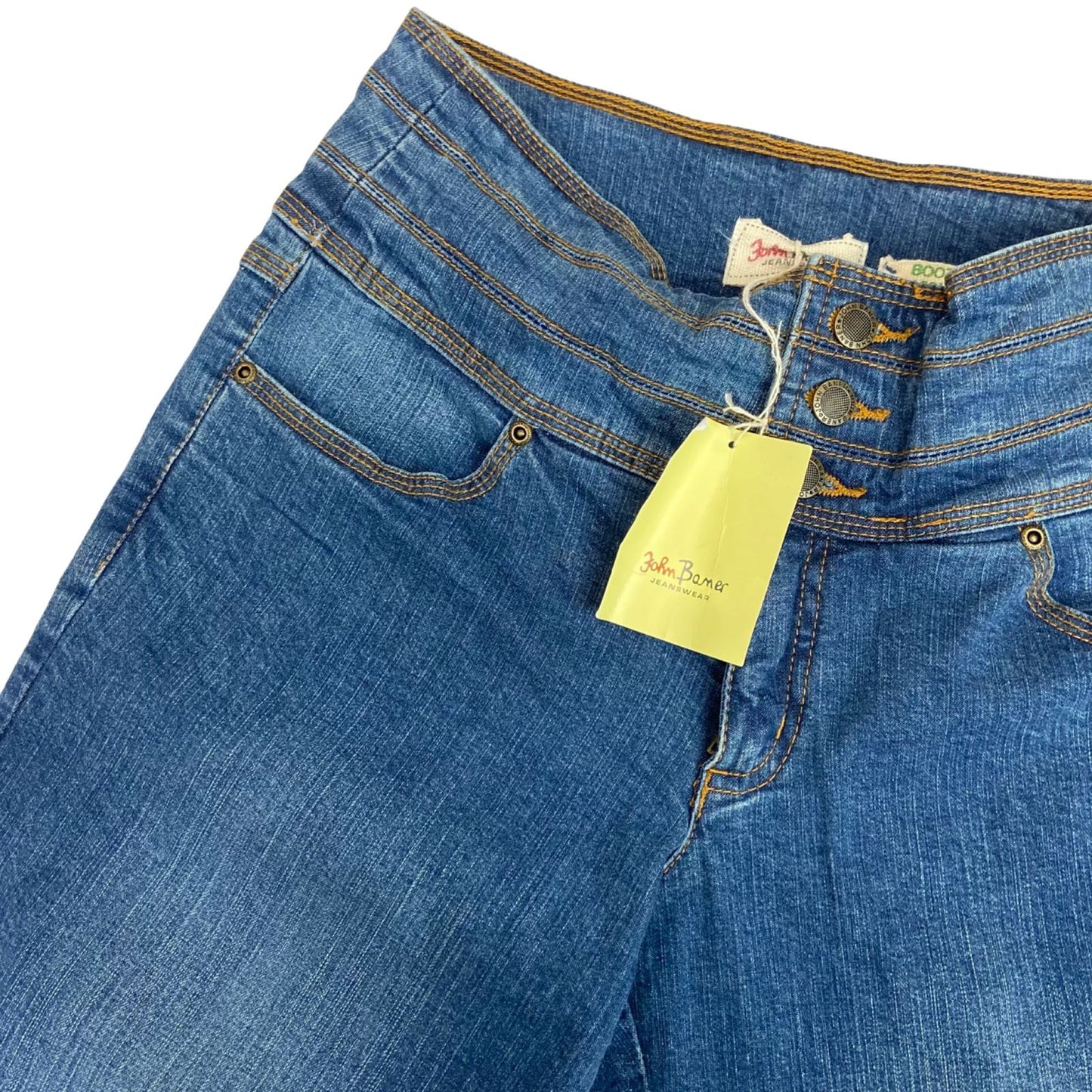 Vintage 90s 00s Blue Bootcut High Waisted Deadstock Denim Jeans 8 10 S