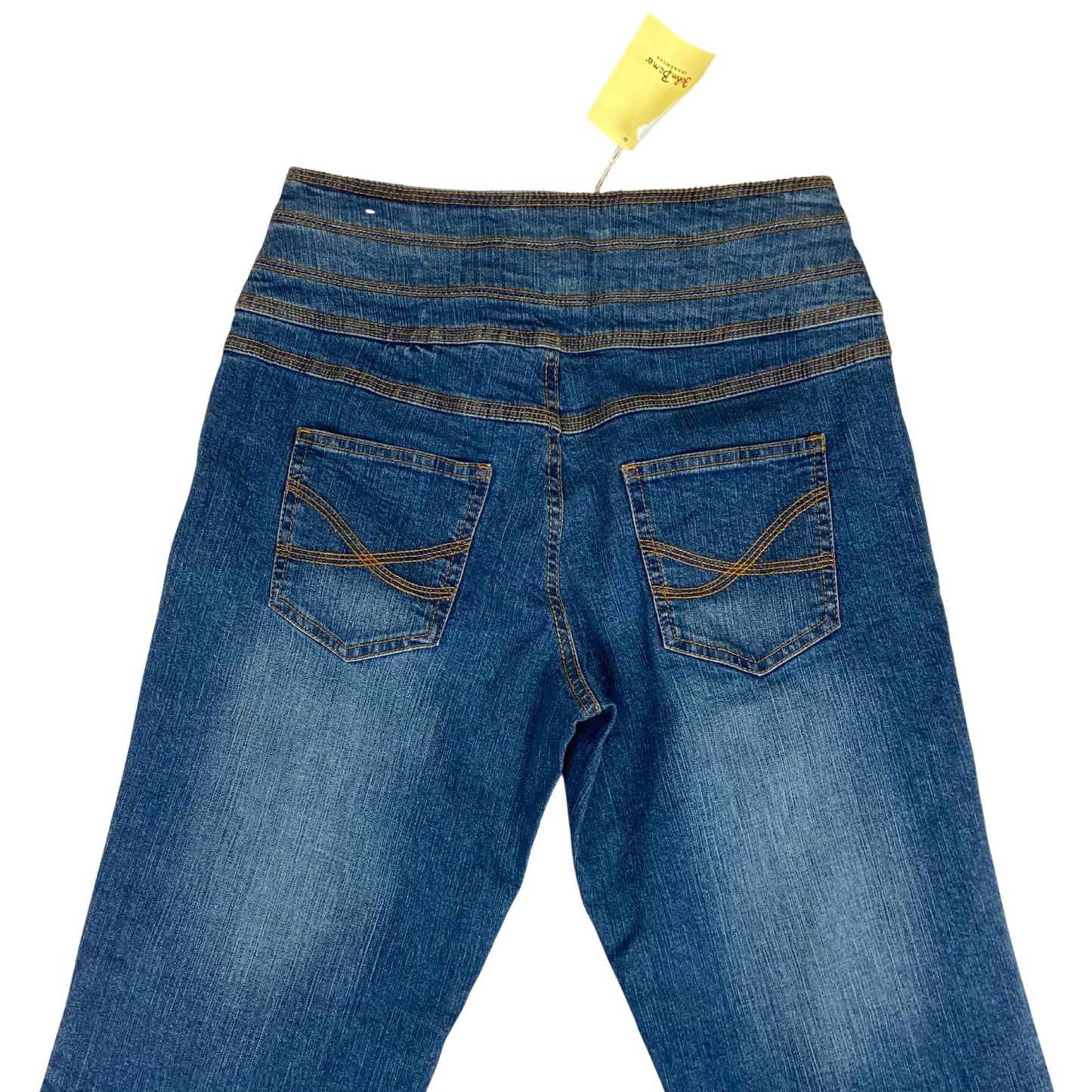 Vintage 90s 00s Blue Bootcut High Waisted Deadstock Denim Jeans 8 10 S