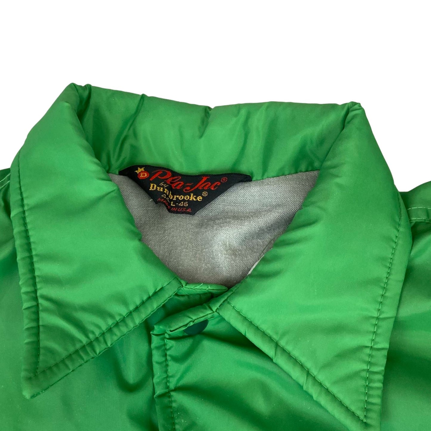 PAIR VTG 70s USA CHAIN STITCH PLA-JAC WHISPERING PINES CAMPGROUND JACKETS L & M