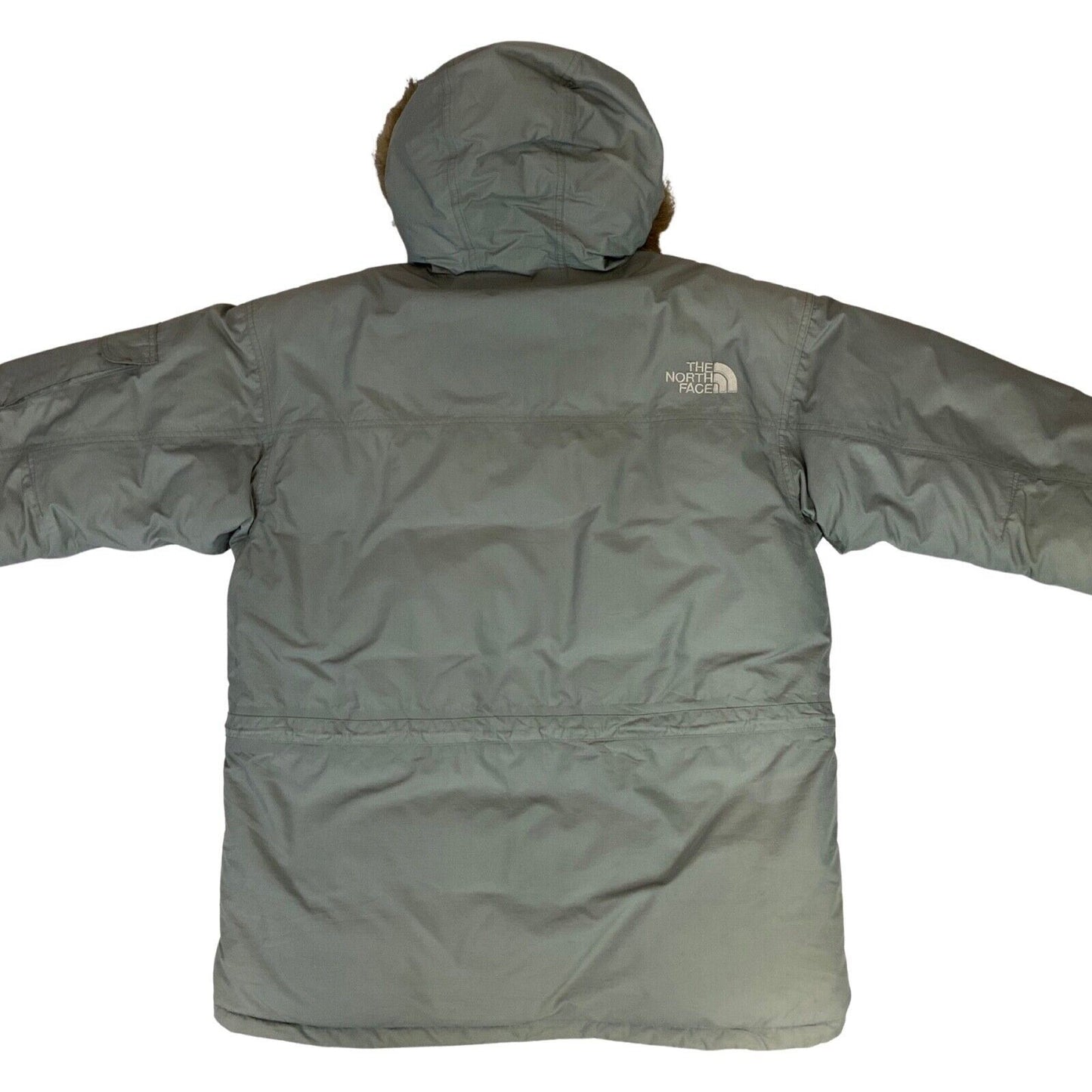 Vintage 00s Grey The North Face Goose Down Puffer Parka Hooded Coat XL