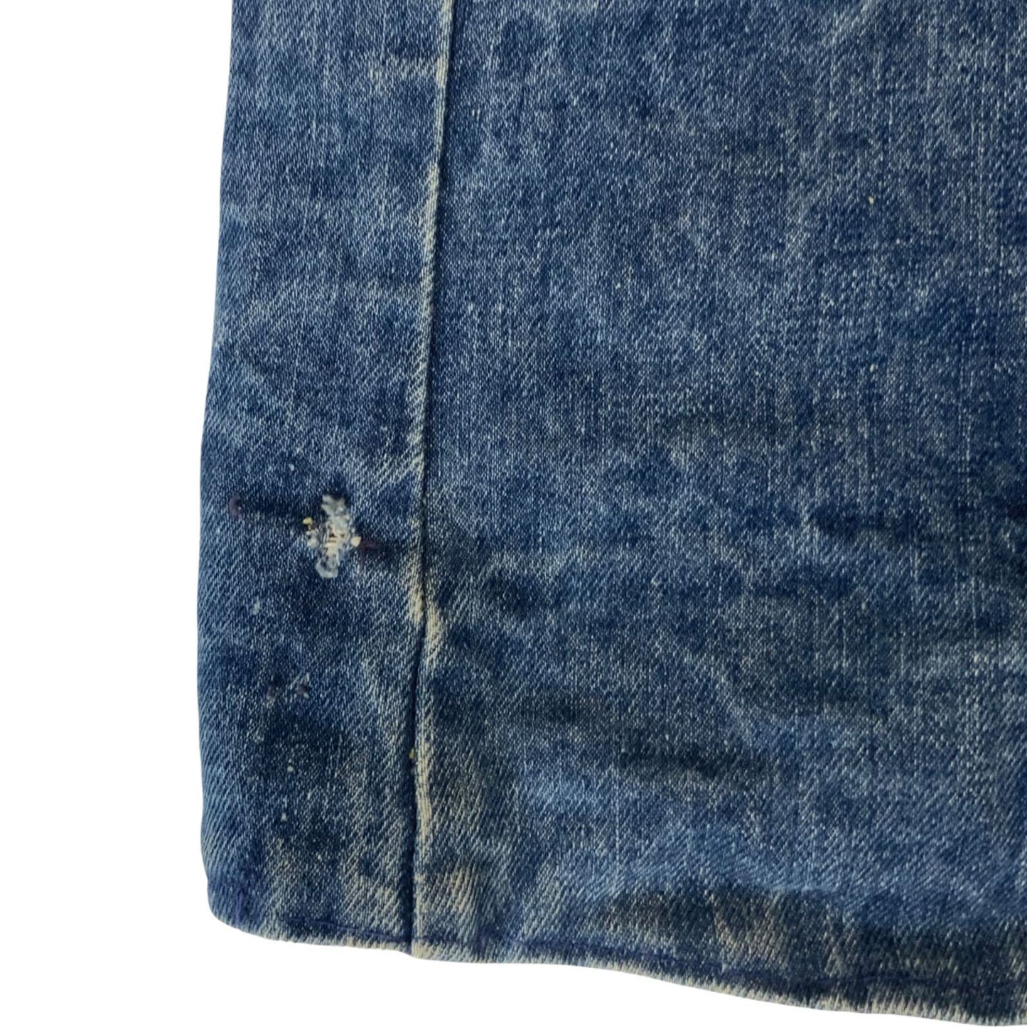 VTG 1960s LEE STORM RIDER WESTERN SHERPA DENIM BARN JACKET ROCKABILLY 46” (42) L