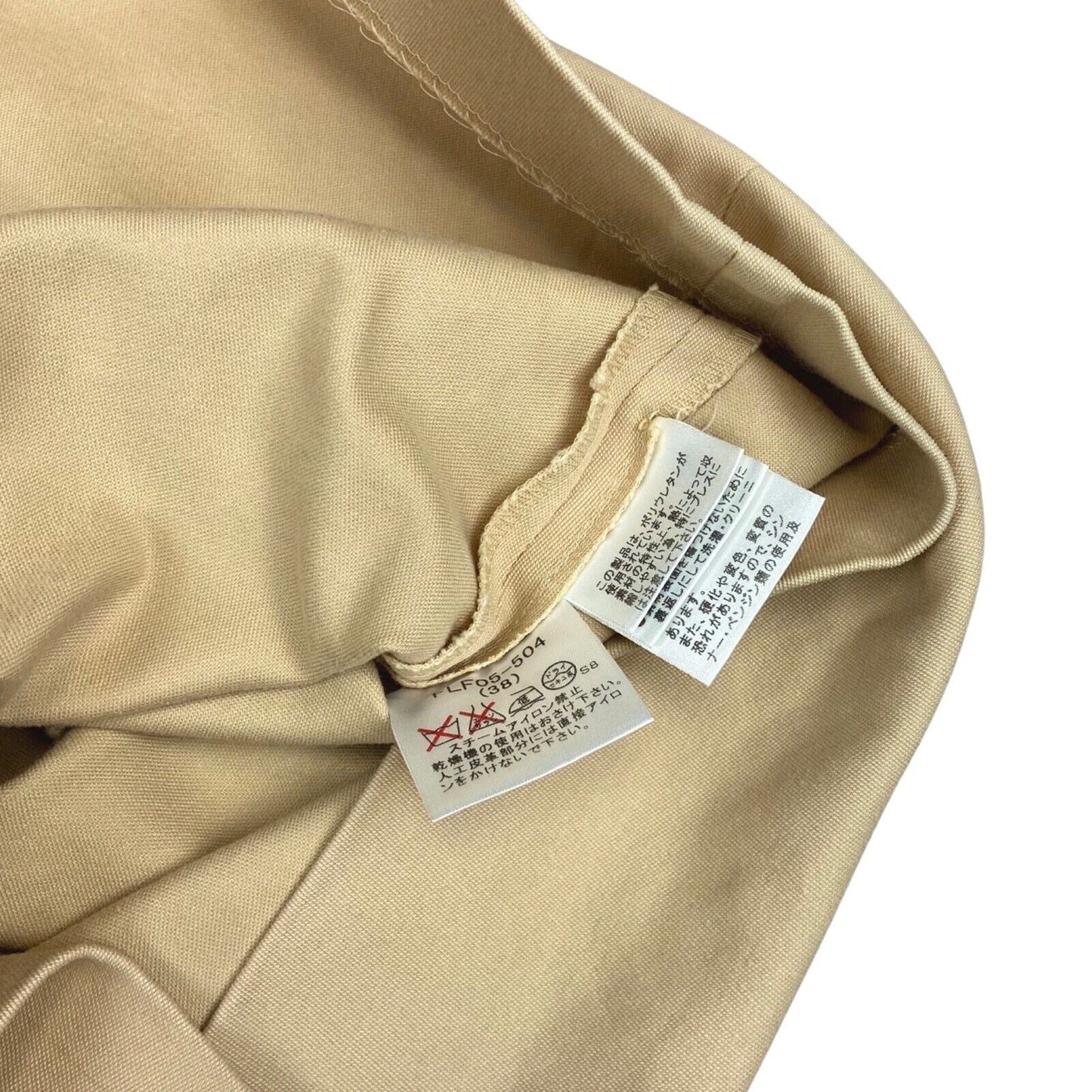 Vintage 90s 00s Beige Burberry Blue Label A-Line Skirt Buckled Nova Check S 8 10