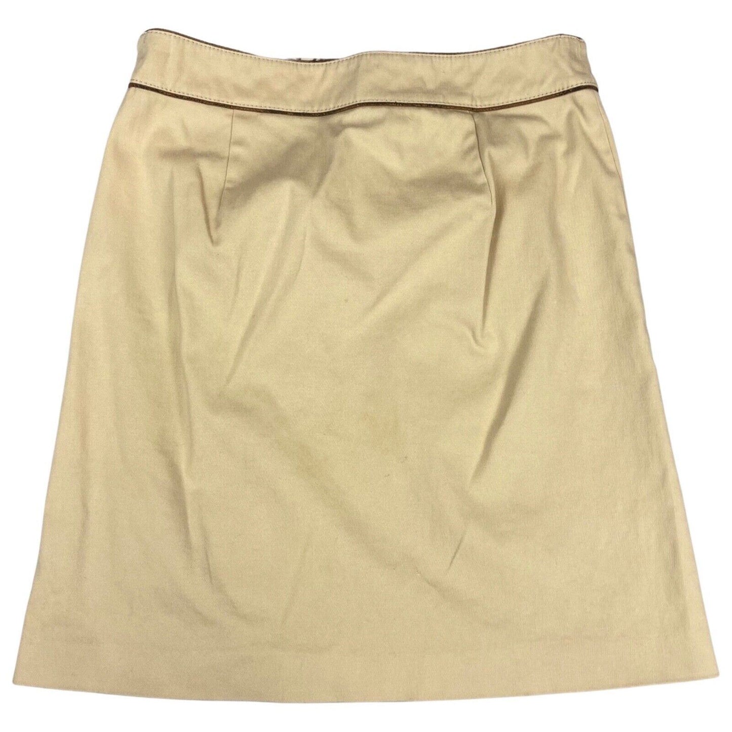 Vintage 90s 00s Beige Burberry Blue Label A-Line Skirt Buckled Nova Check S 8 10
