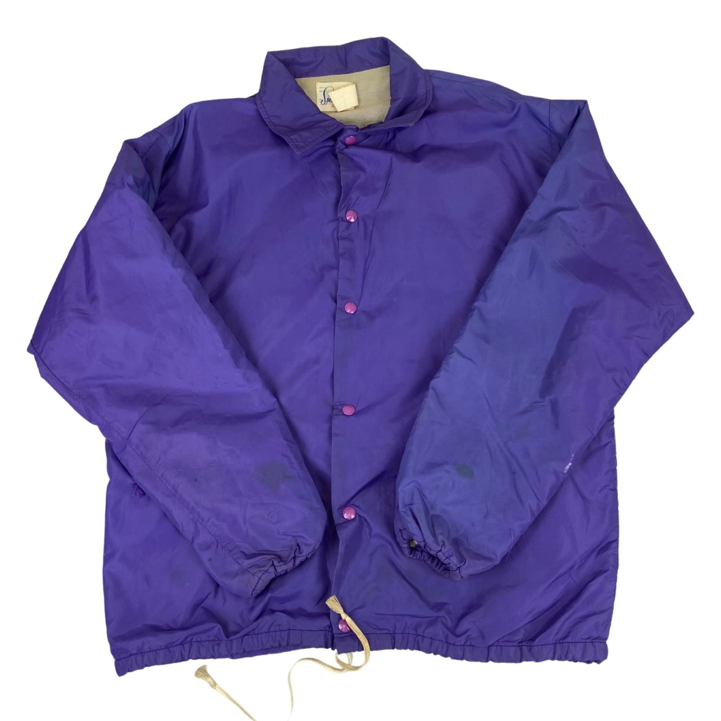 VTG USA RYAN SPEEDLINE SPORT LINED NYLON WINDBREAKER SURFER JACKET 46” XL