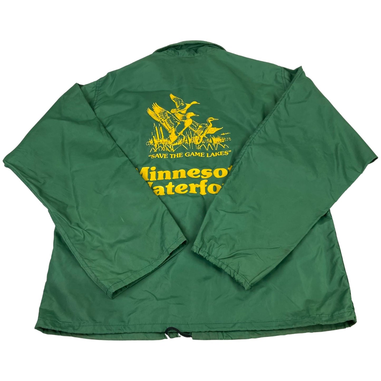 VTG USA MINNESOTA WATERFOWL WORKWEAR NYLON WINDBREAKER SURFER JACKET 40” M