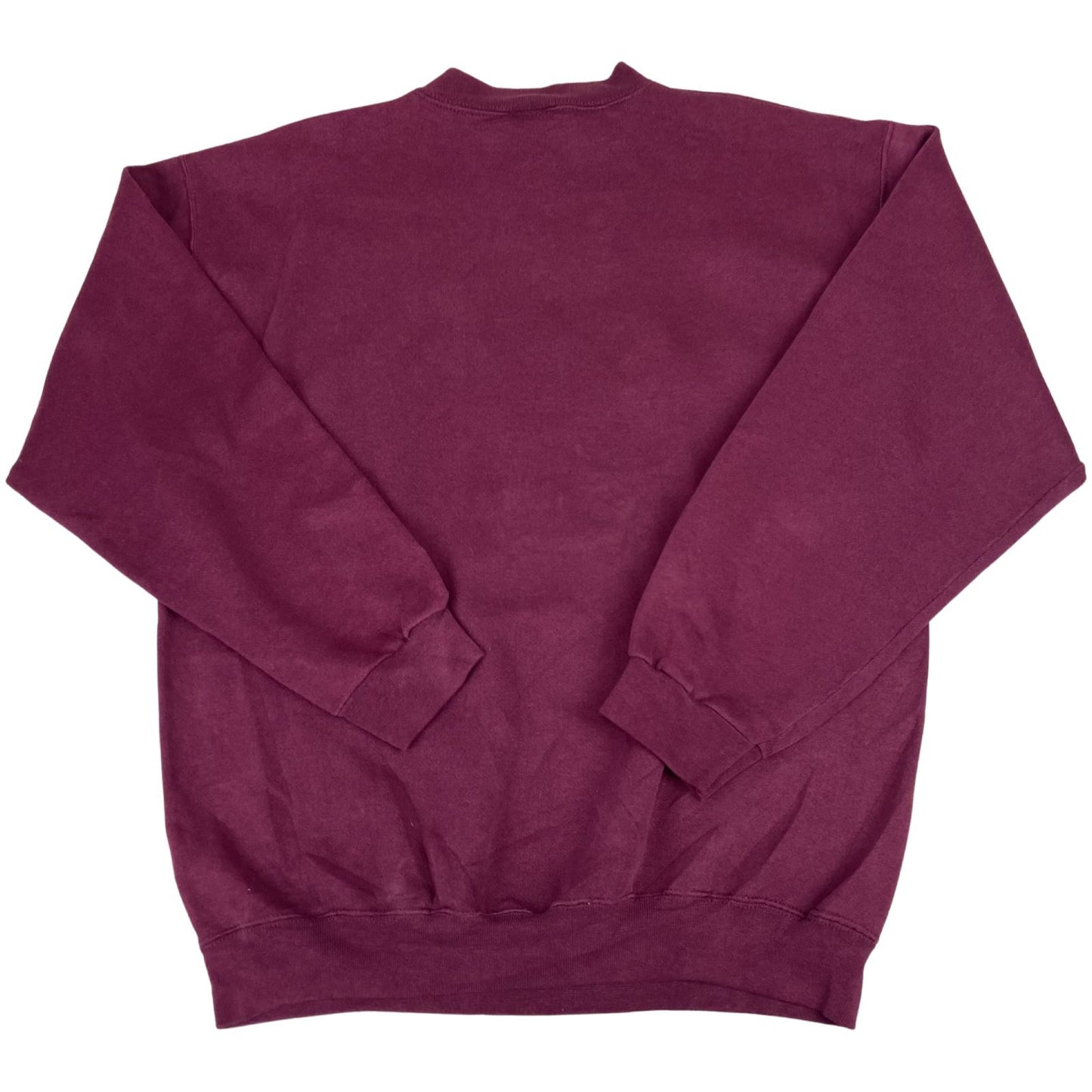 Vintage 90s Burgundy Virginia Tech Hokies NCAA Crewneck Sweatshirt Large