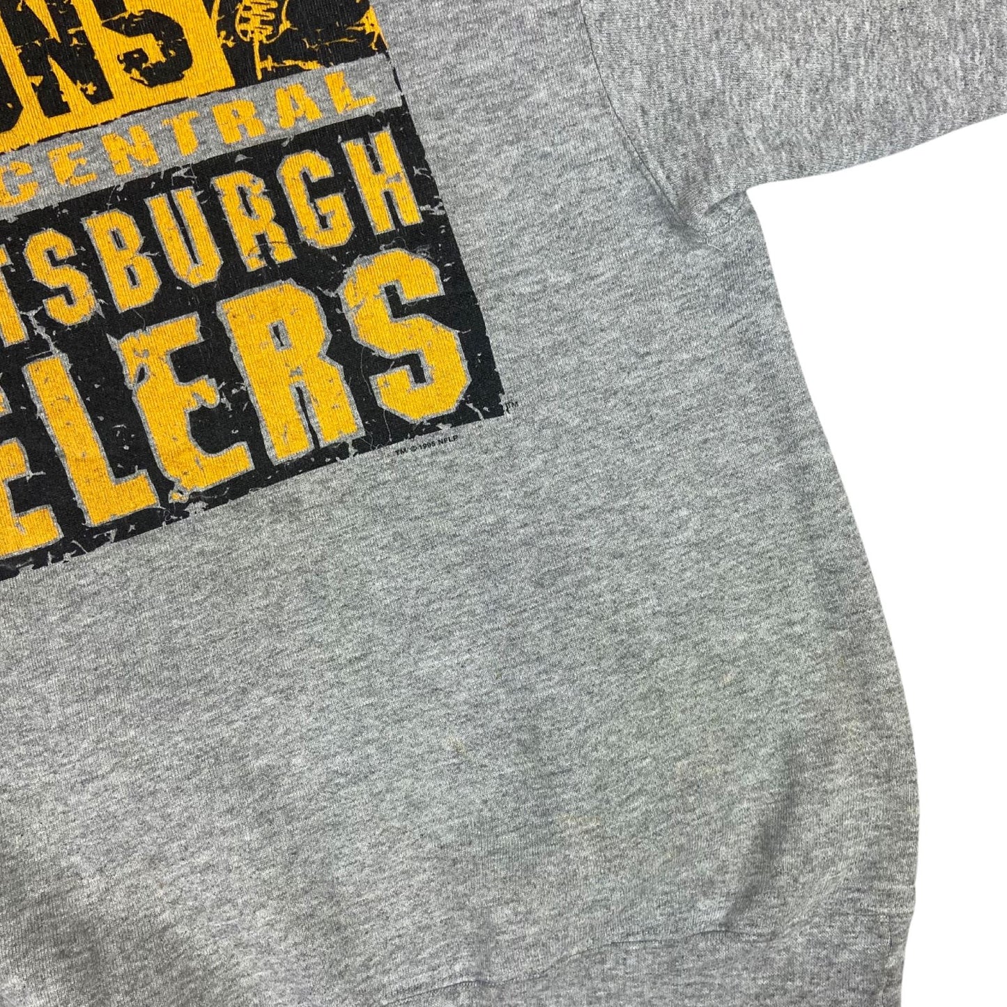 Vintage 1995 Grey Starter Pittsburgh Steelers NFL Crewneck Sweatshirt Large