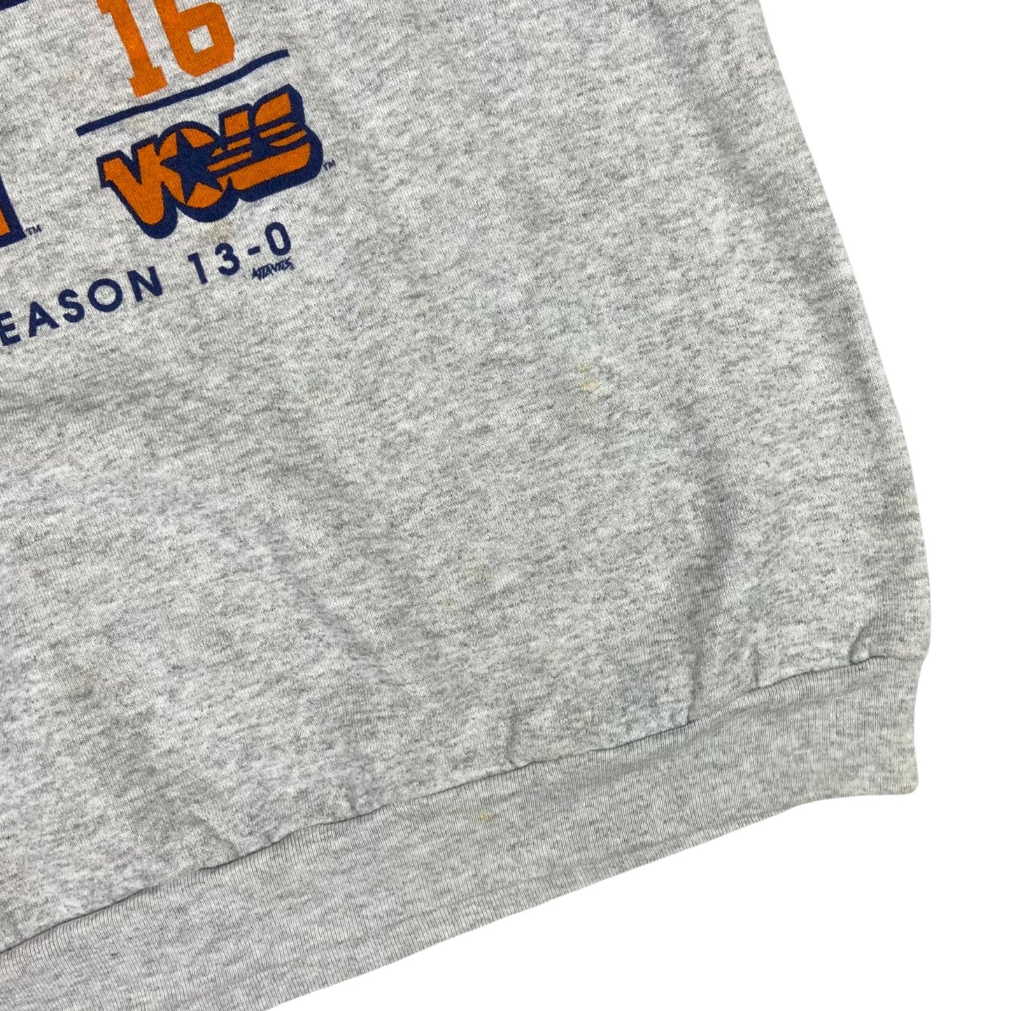 Vintage 1998 Grey Tennessee Volunteers National Champions Crewneck Sweater 2XL
