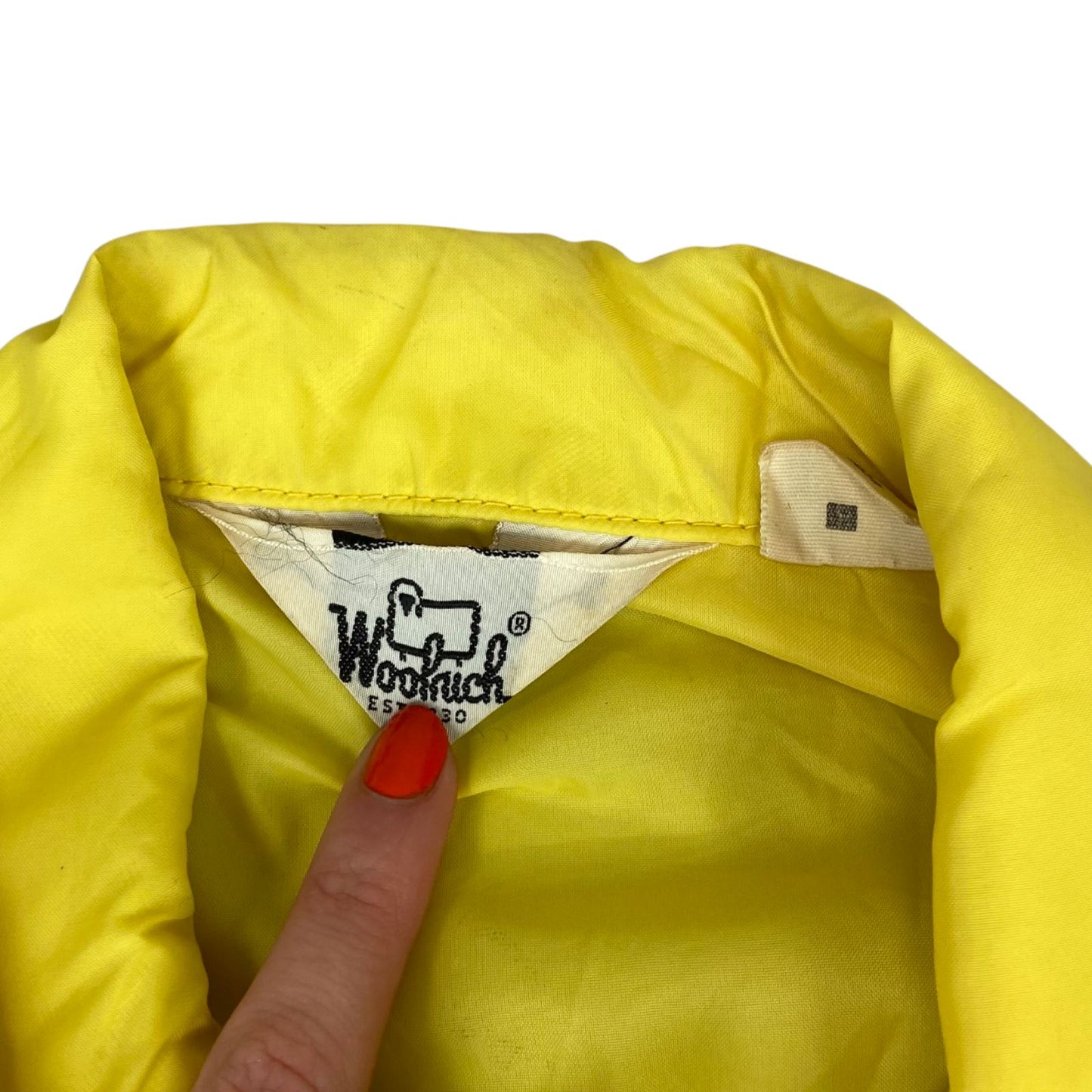 VTG 70s USA NYLON WOOLRICH SURFER JACKET HOT ROD WINDBREAKER 36” S