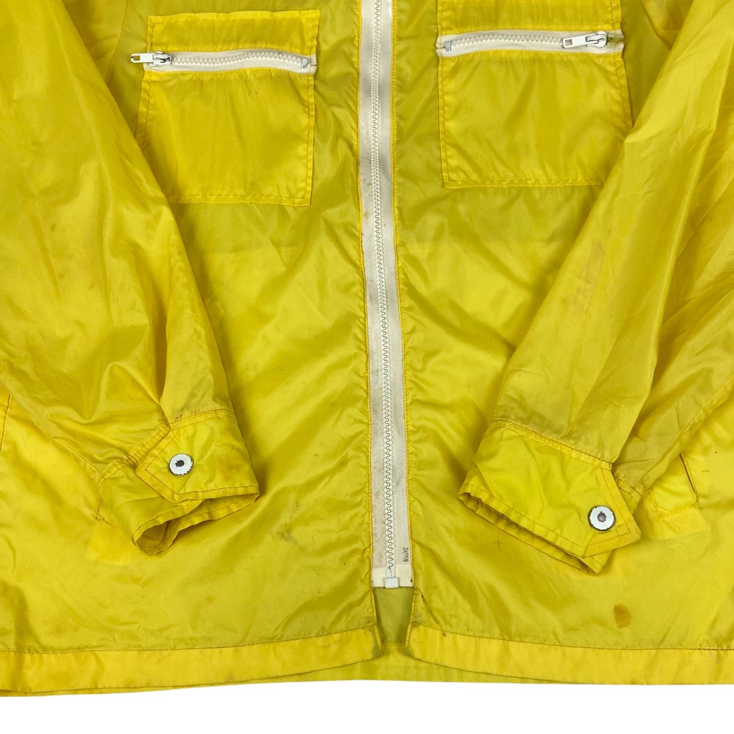 VTG 70s USA NYLON WOOLRICH SURFER JACKET HOT ROD WINDBREAKER 36” S