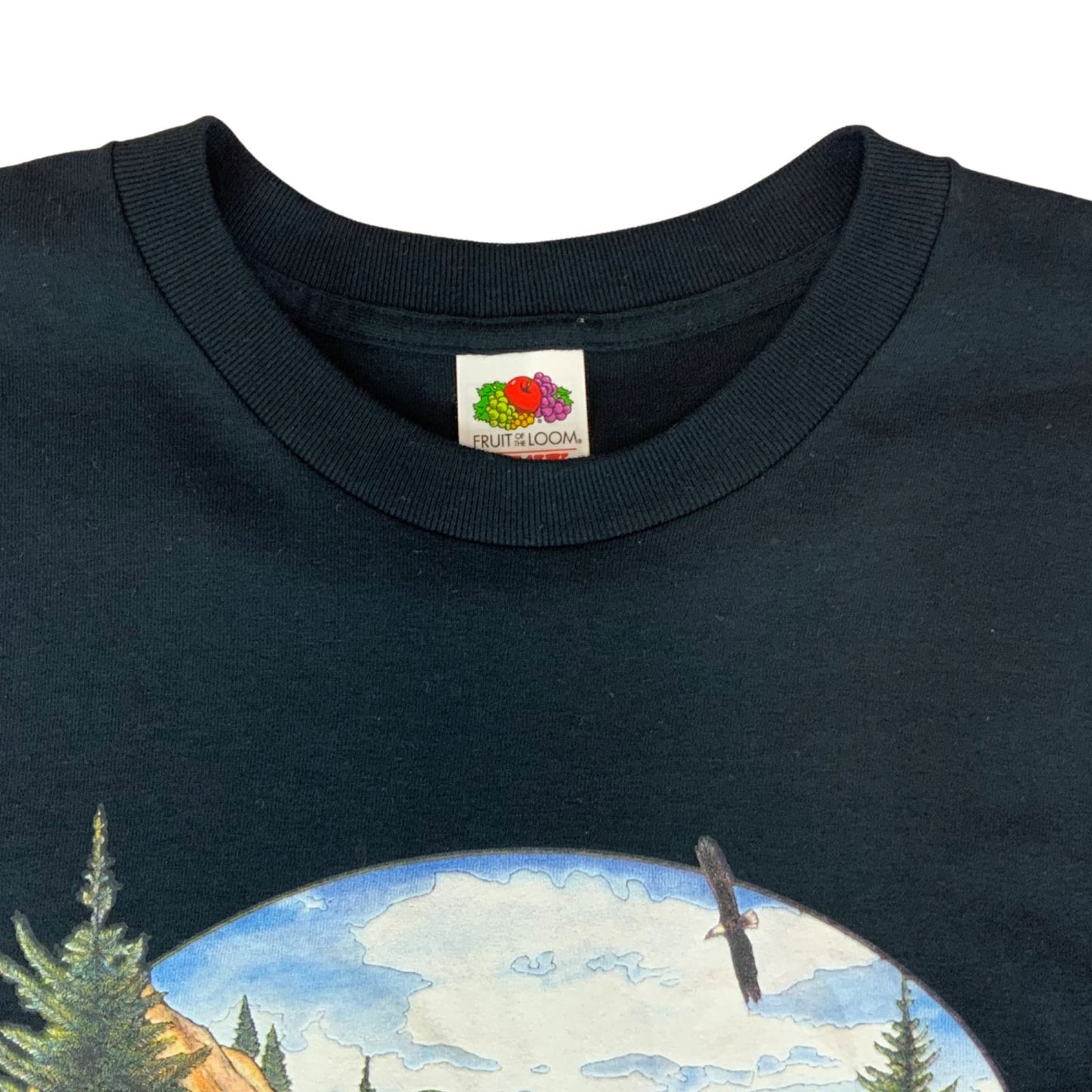Vintage Early 00s Black Great Smoky Mountains Tourist Destination Graphic Tee XL