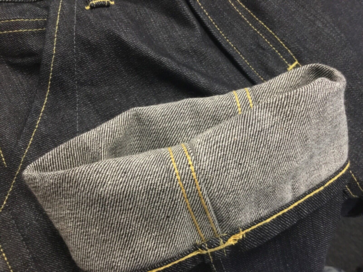 VTG NWOT LEE 101S LOGGER SELVEDGE RAW DENIM ROCKABILLY JEANS RRP £250 30W 34L