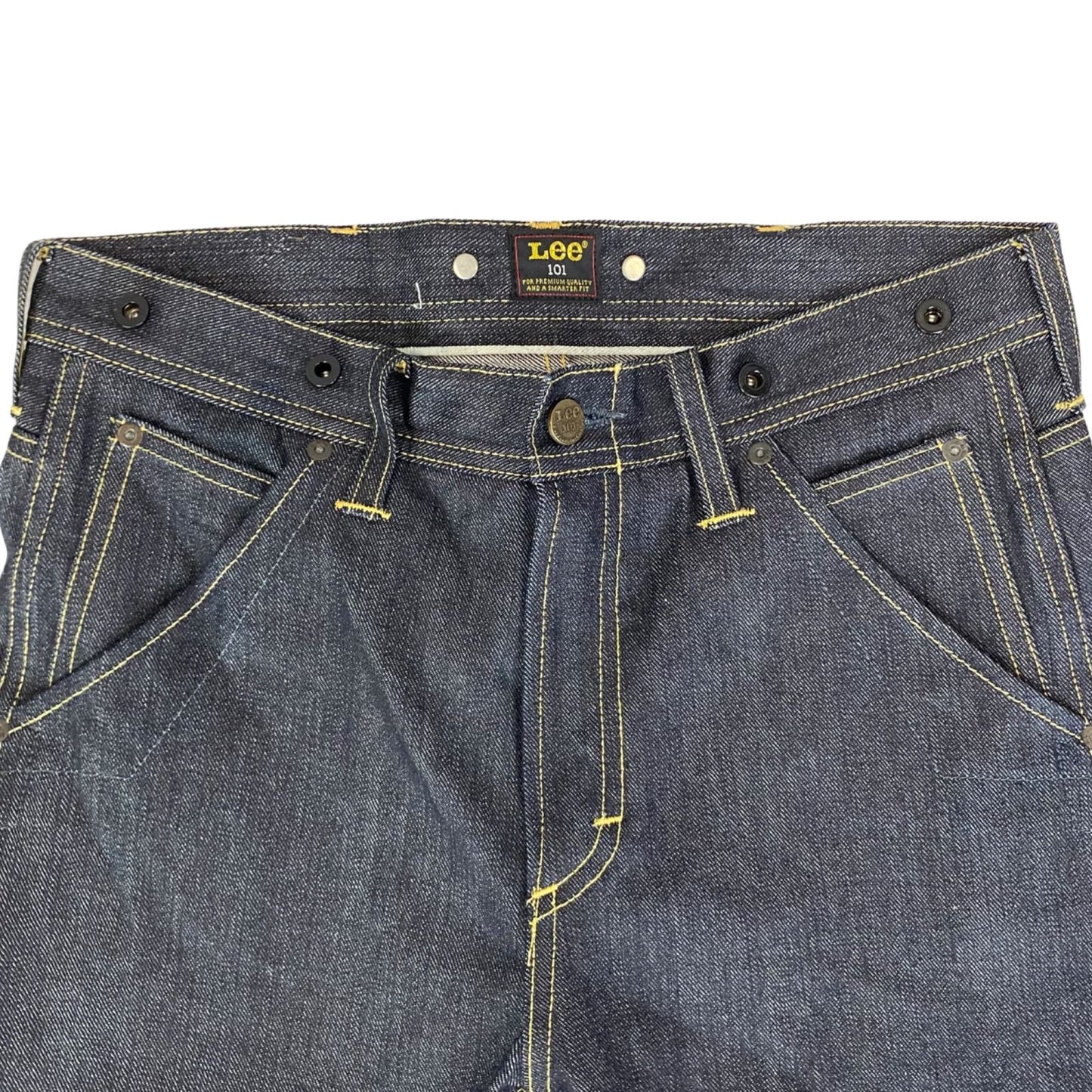 VTG NWOT LEE 101S LOGGER SELVEDGE RAW DENIM ROCKABILLY JEANS RRP £250 30W 34L